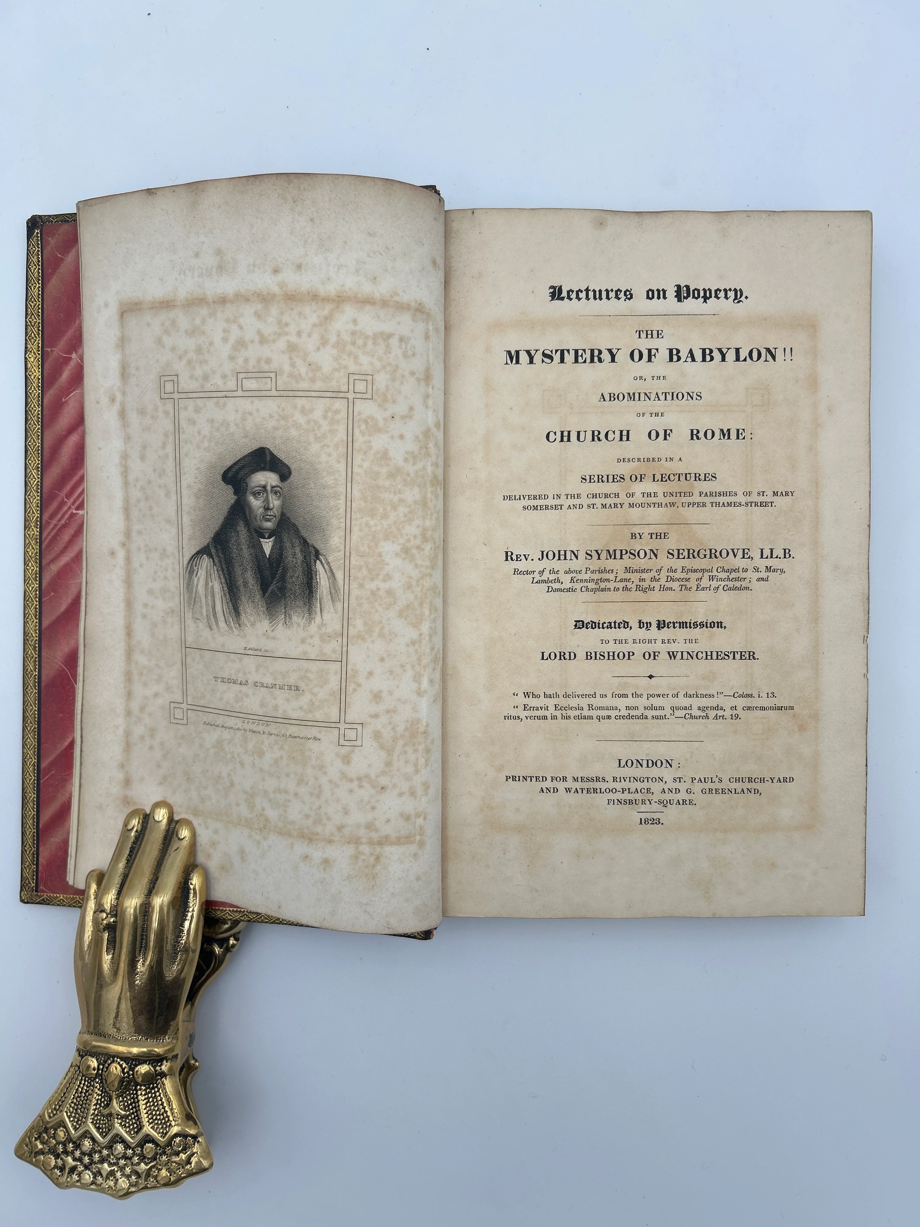 Lectures of Popery with Fore Edge painting - Image 4