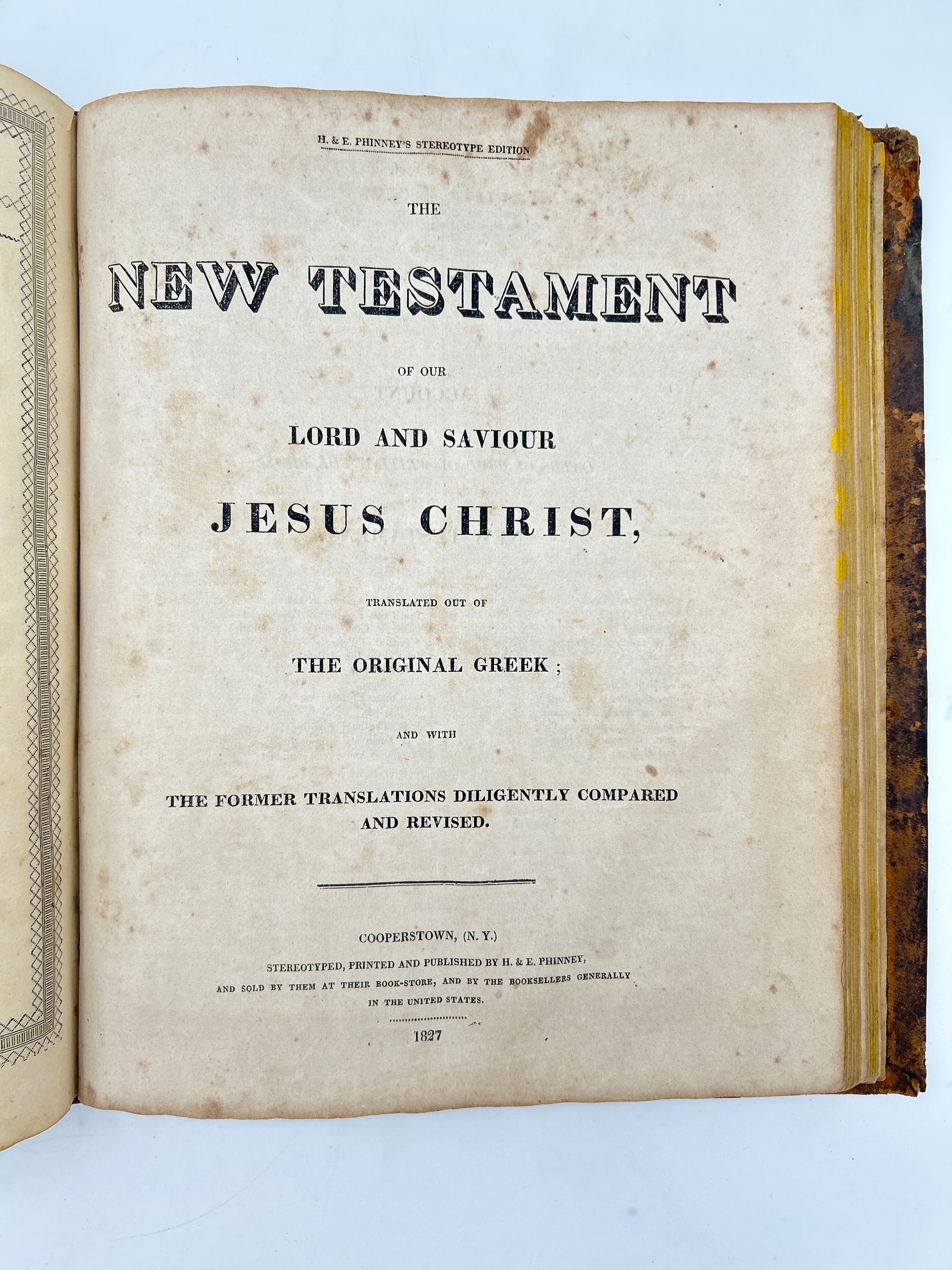 Cooperstown Bible 1827 - Image 7
