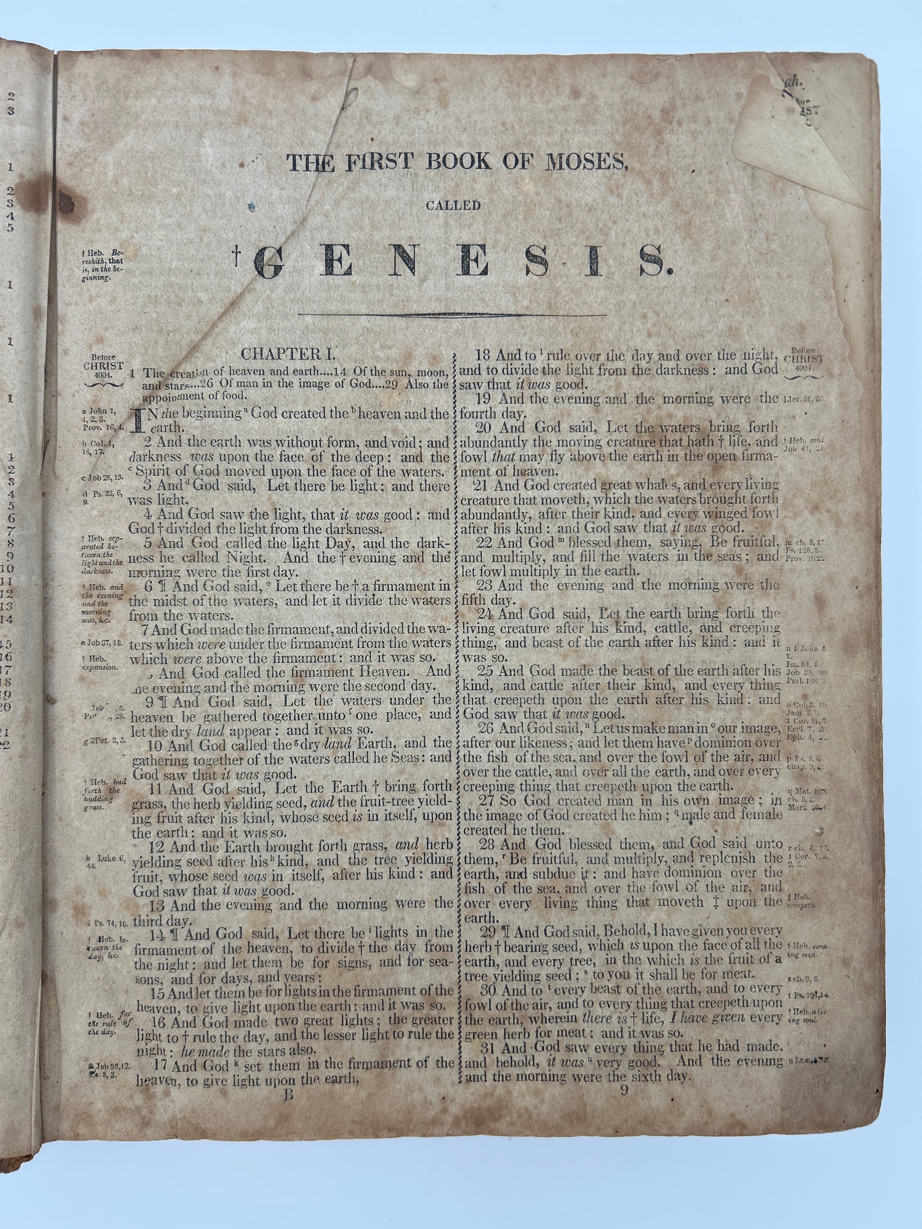 Cooperstown Bible 1828 - Image 2