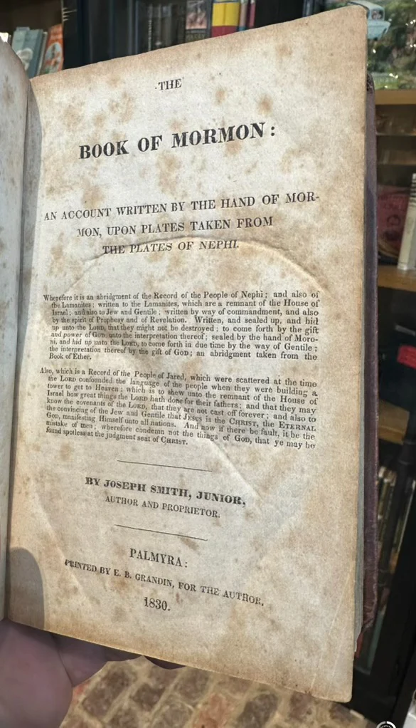 First Edition Book of Mormon - 1830 - Image 2