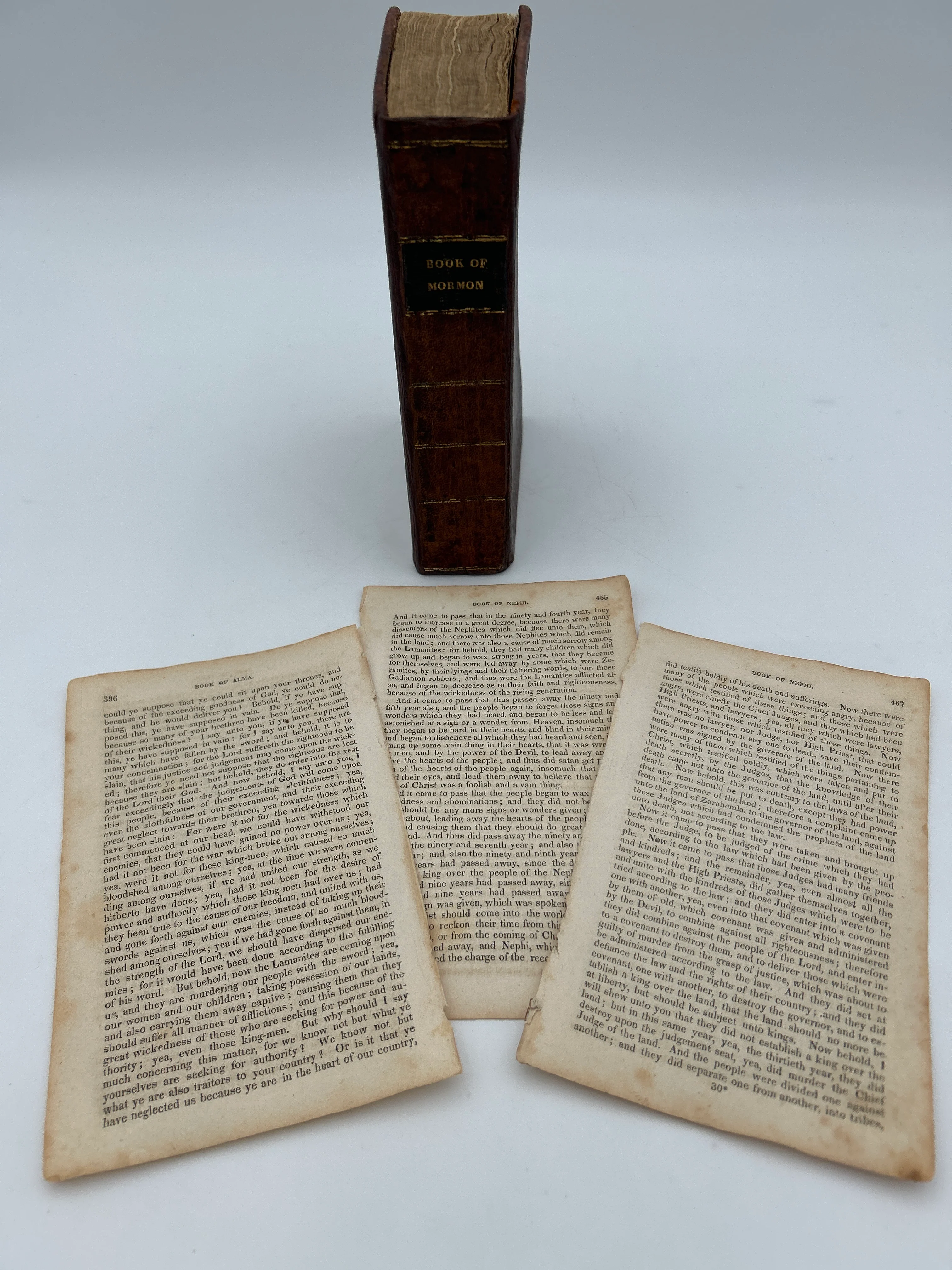 1830 First Edition Book of Mormon Page