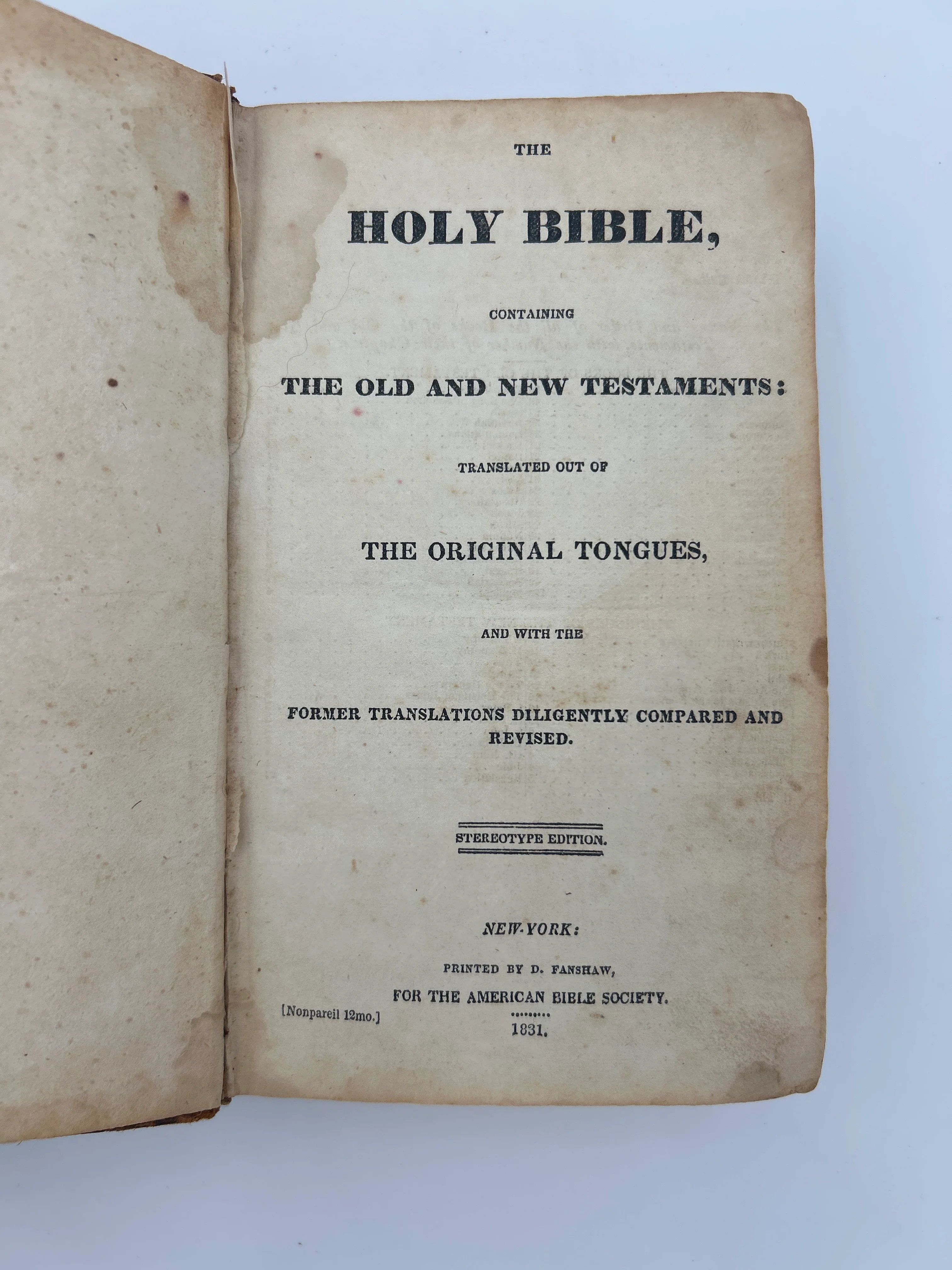 Holy Bible 1831 - Image 3