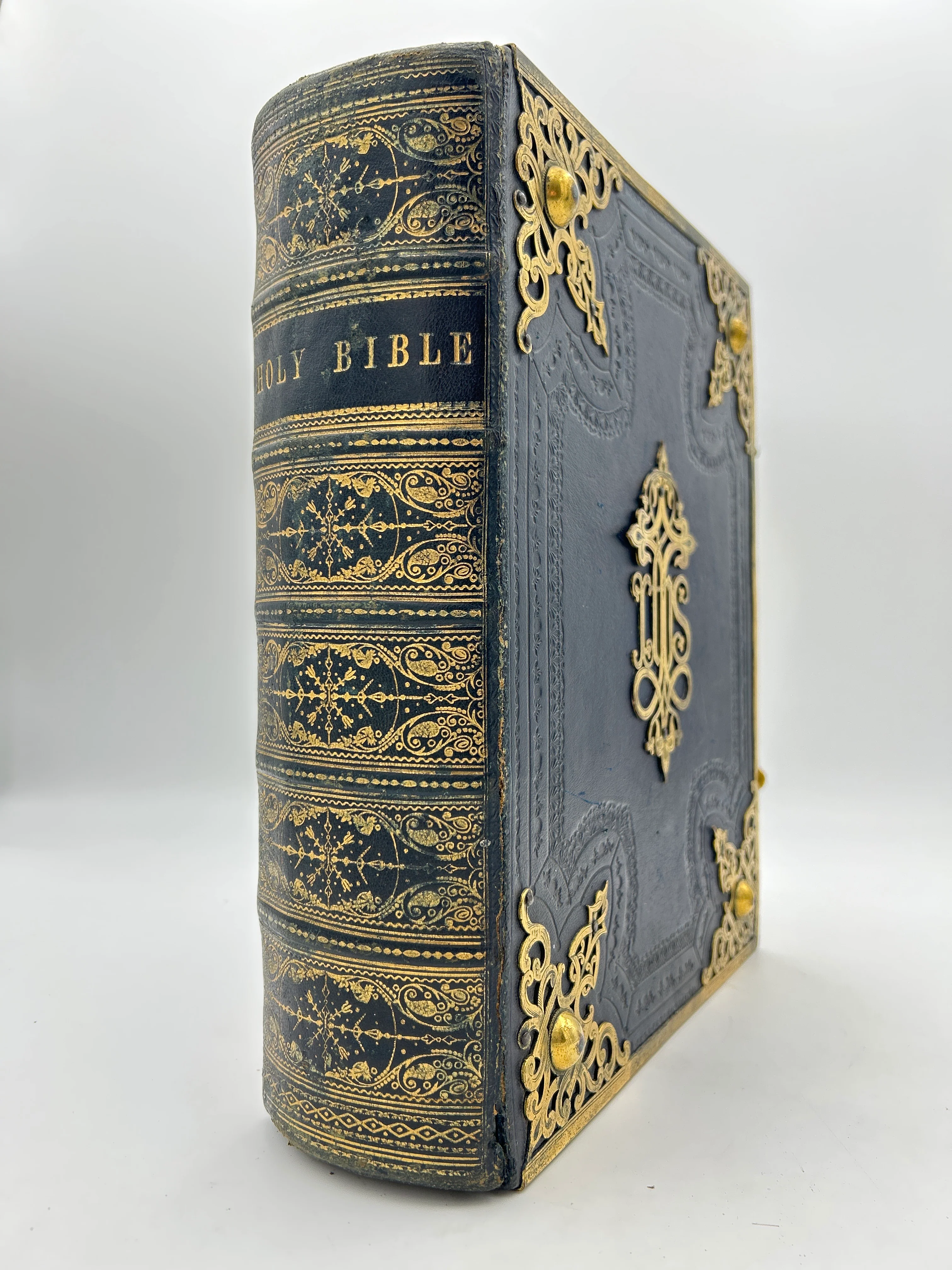 1853, 1847 Victorian Family Bible