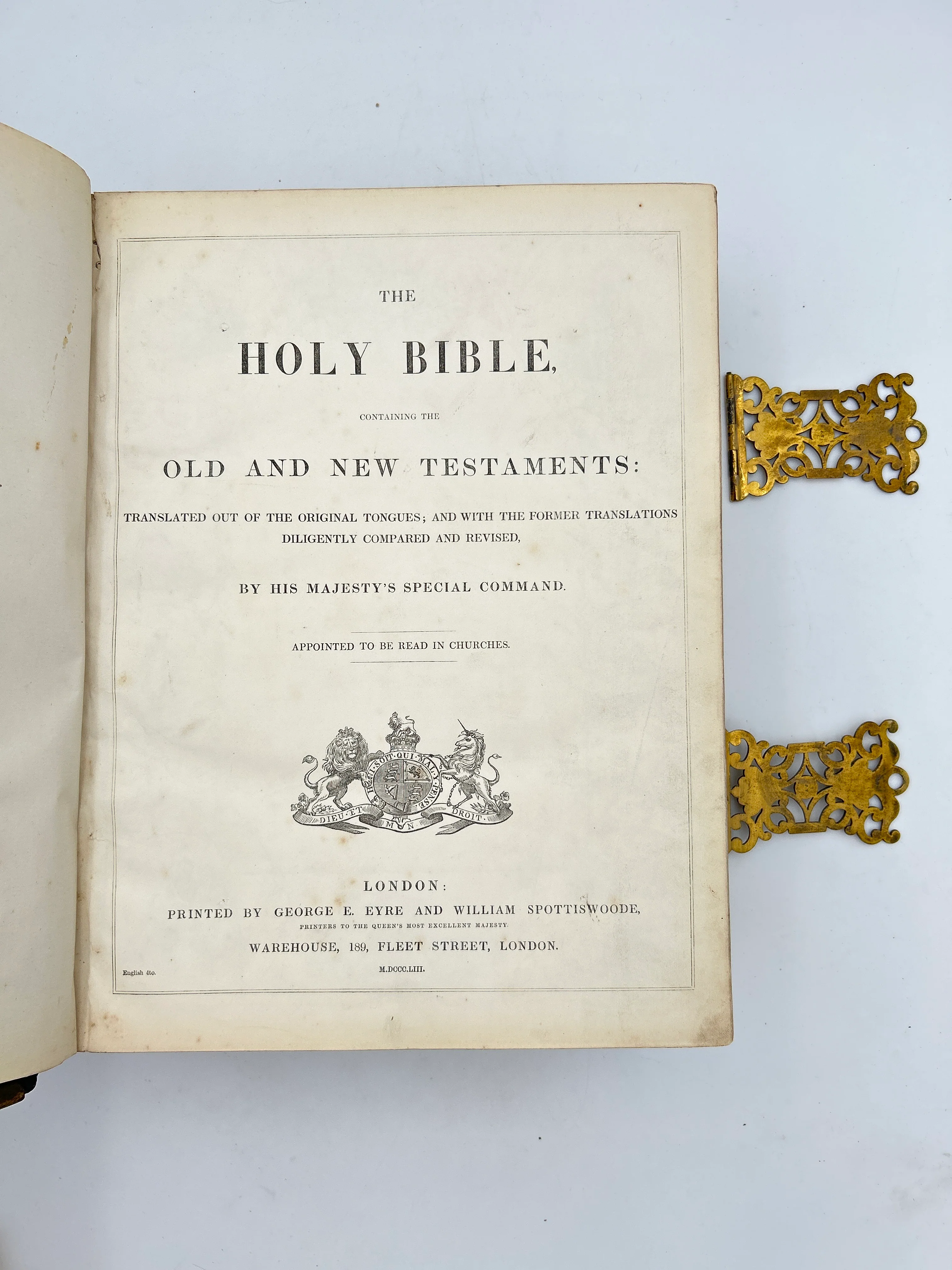 1853, 1847 Victorian Family Bible - Image 3