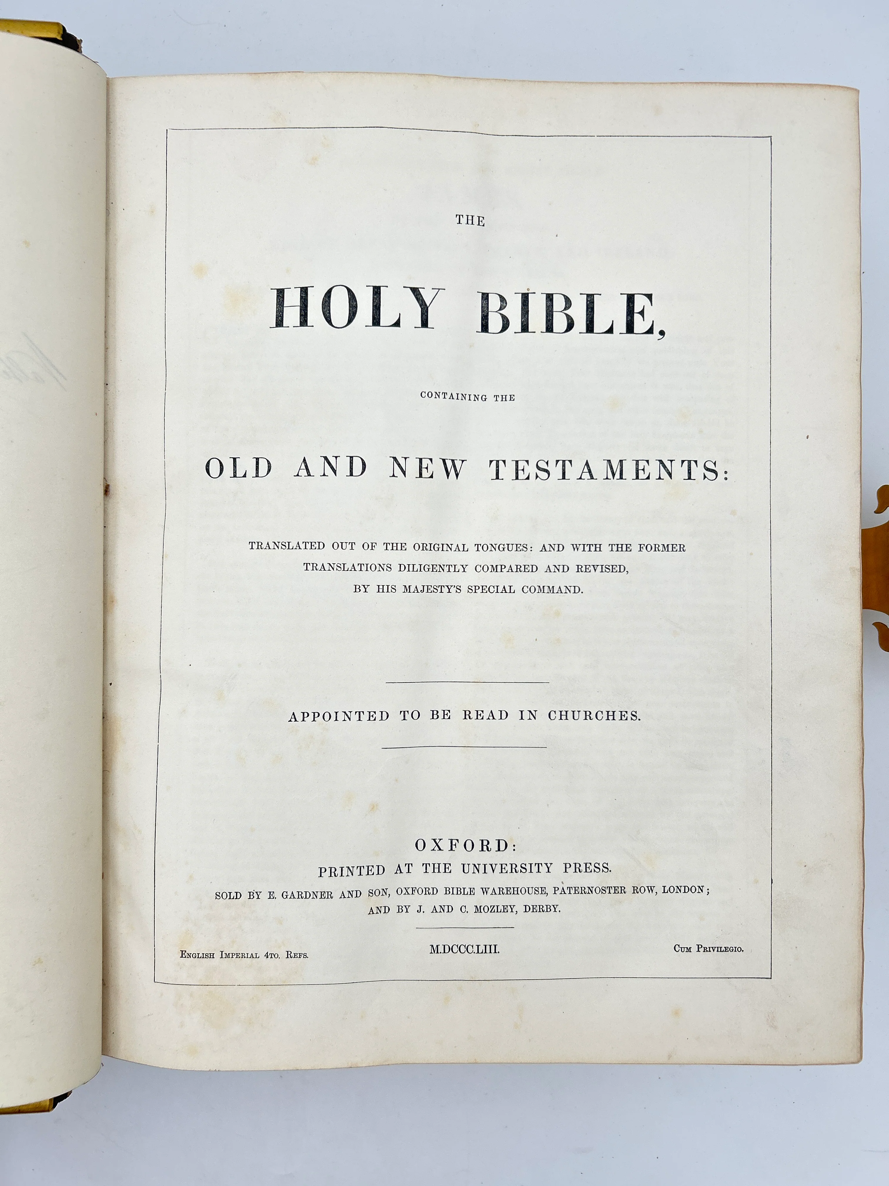 1853 Victorian Family Bible - Image 3