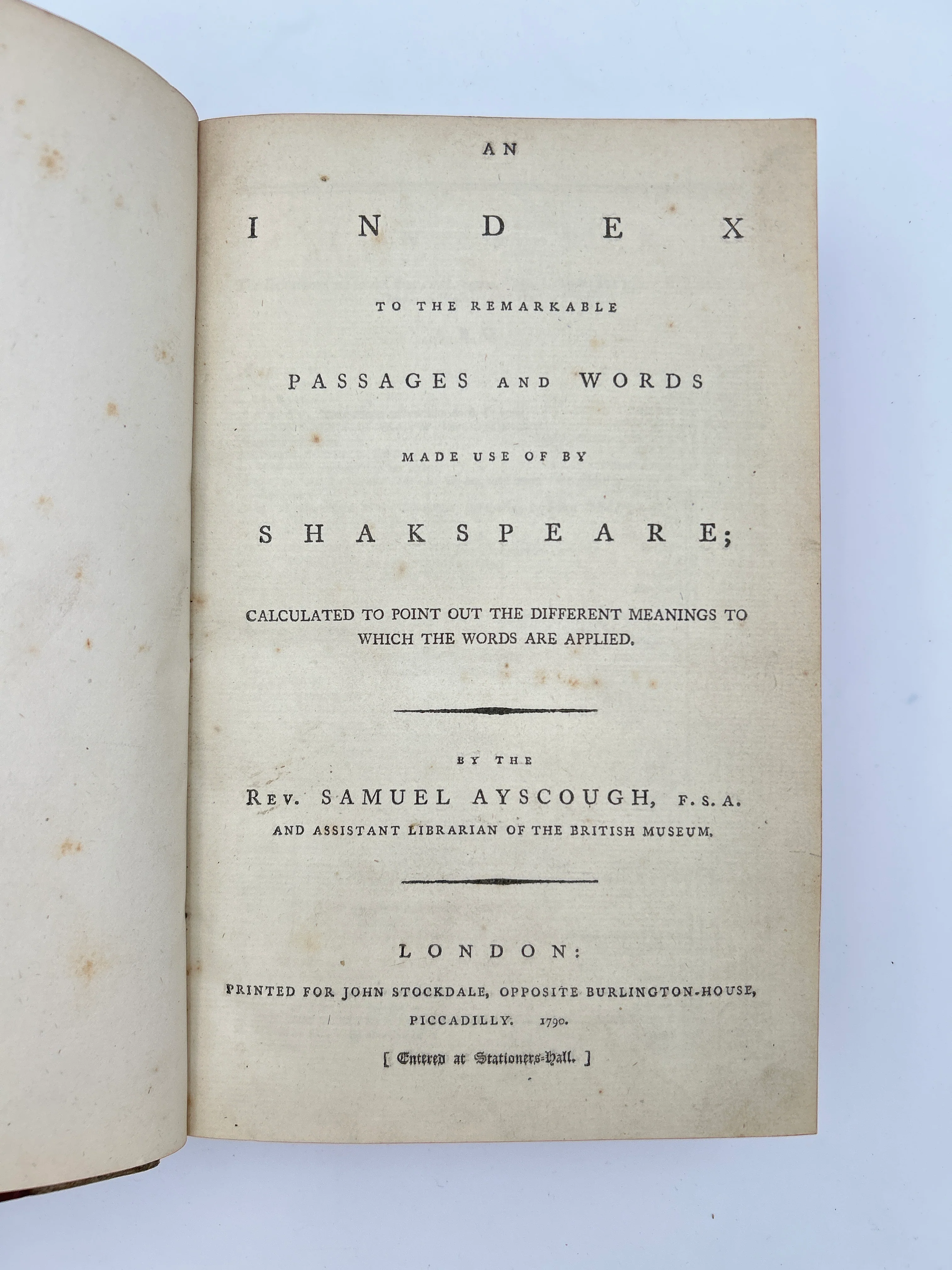 An Index of Shakespeares Works - Image 3
