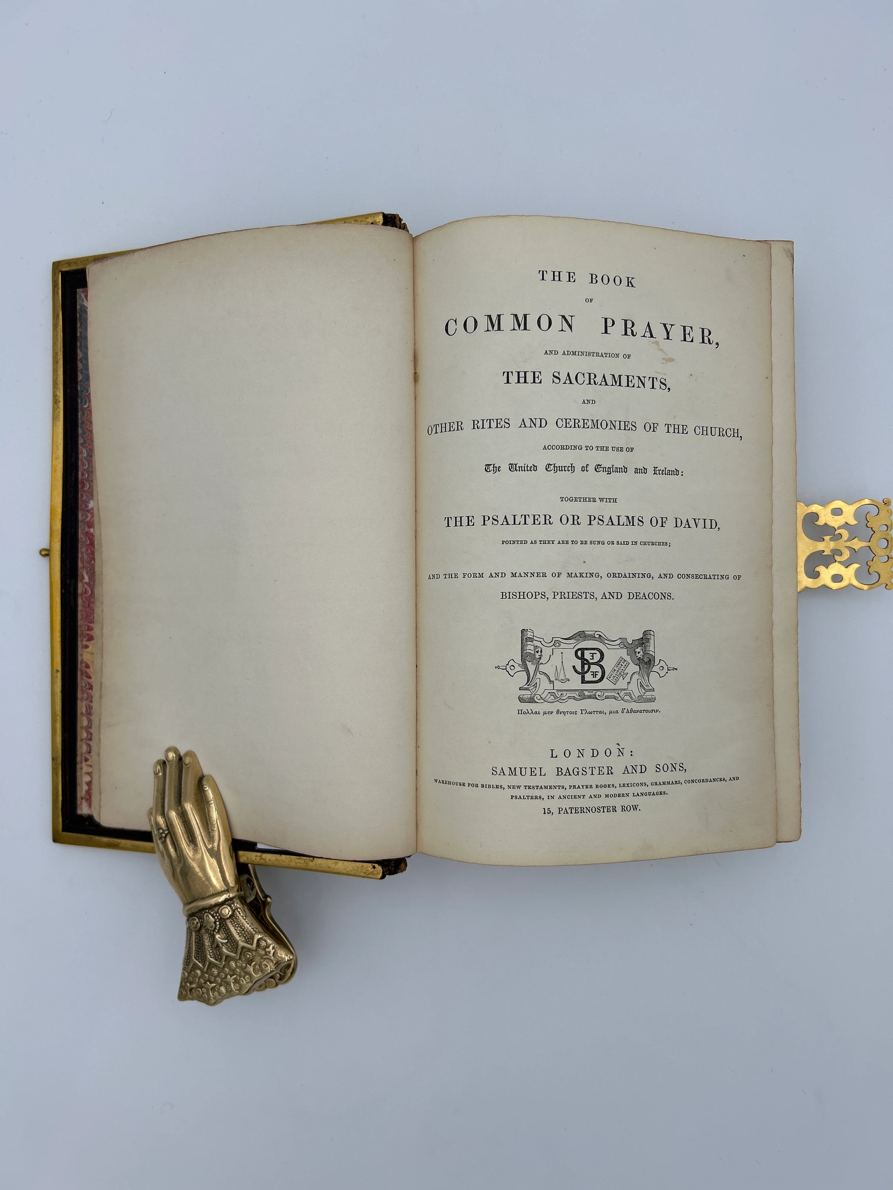 Bagster Polyglot Bible & Book of Common Prayer ca. 1870s - Image 4