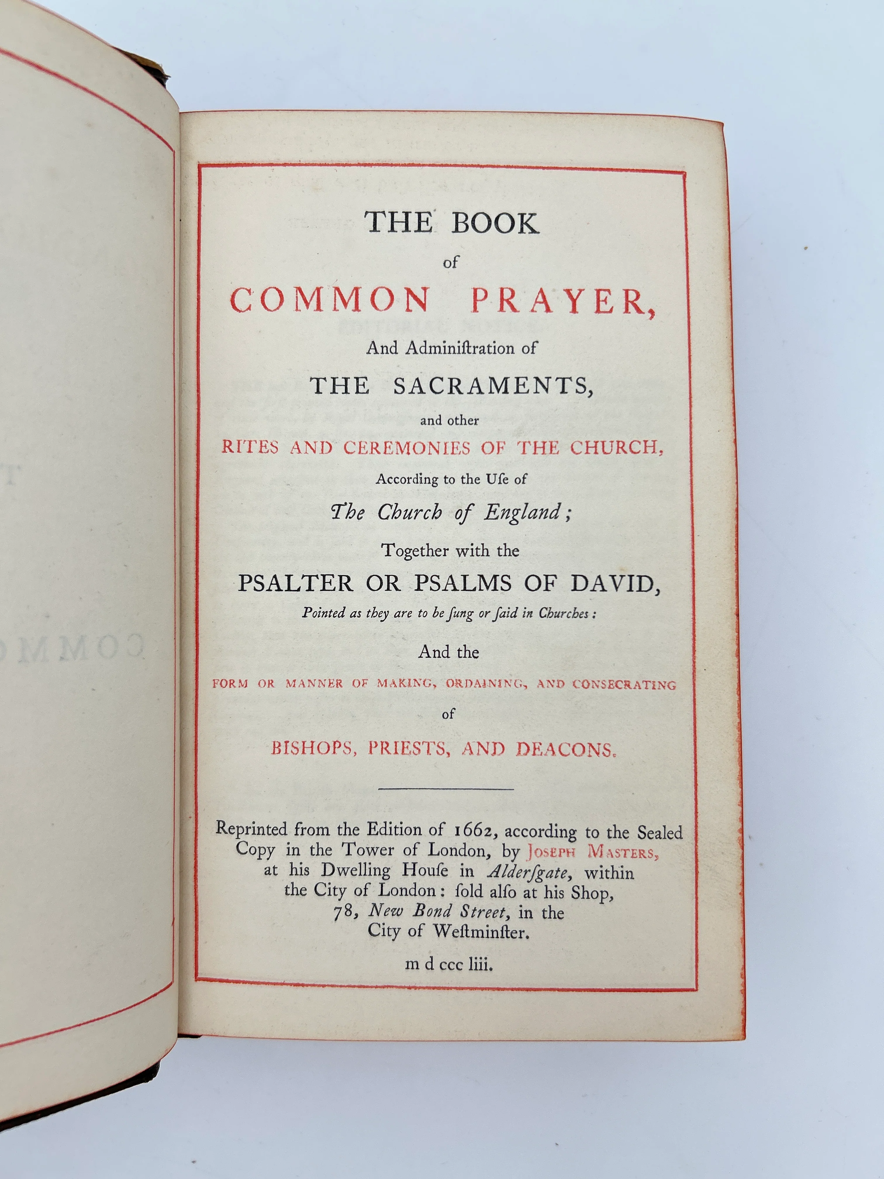 Book of Common Prayer 1853 - Image 3