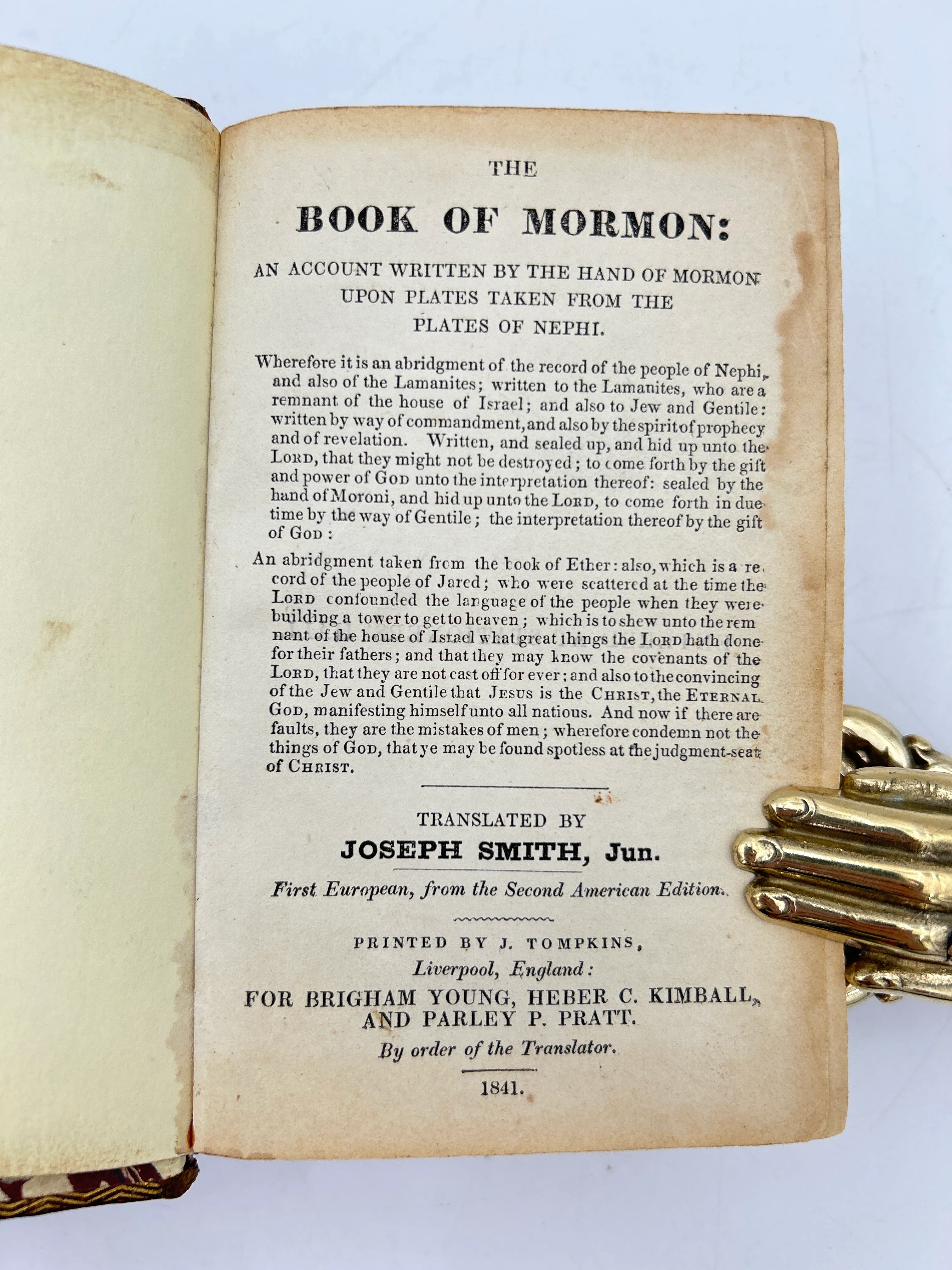 Book of Mormon Liverpool, 1841 - Image 2