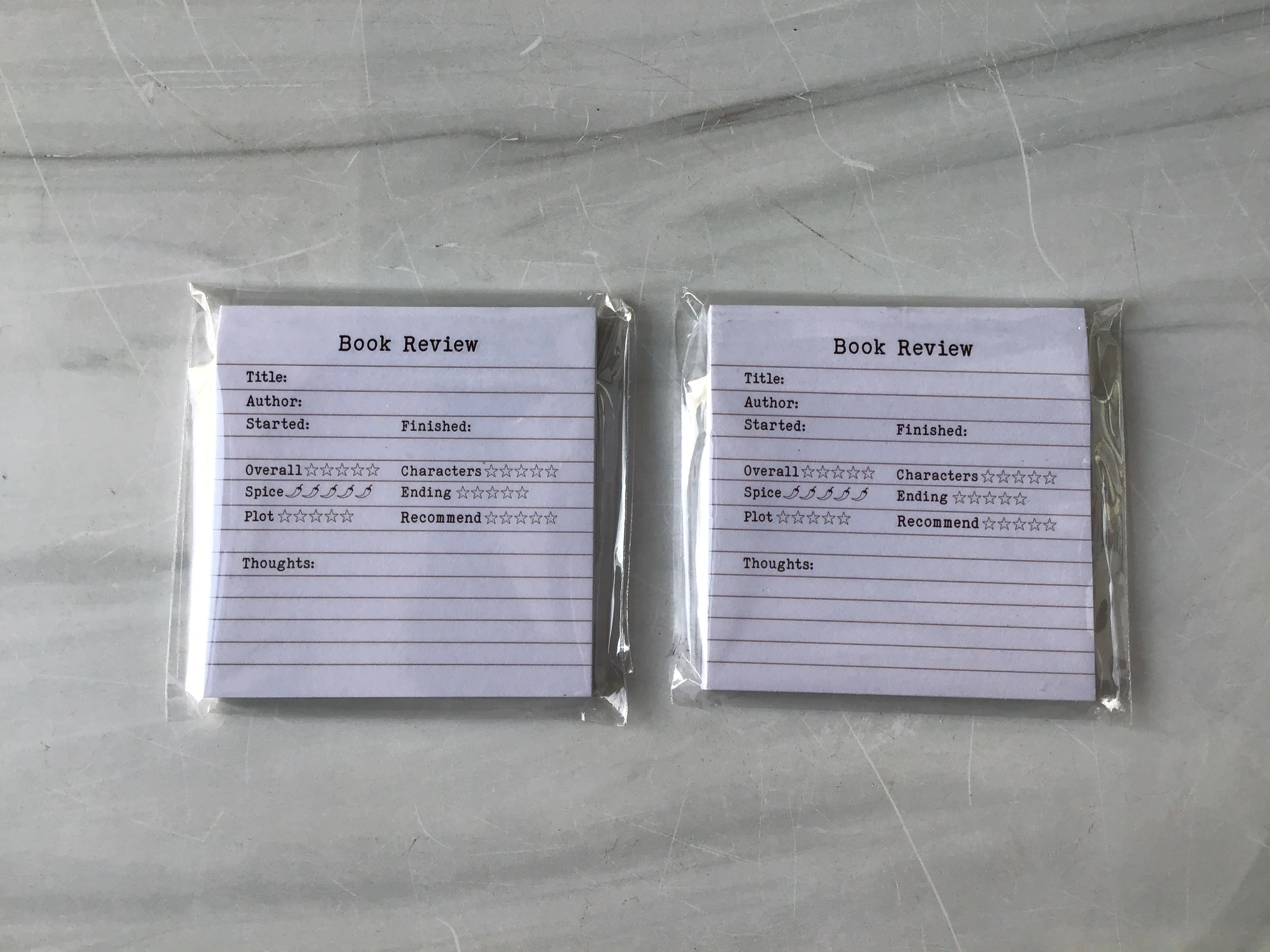 Book Review Card Stickables