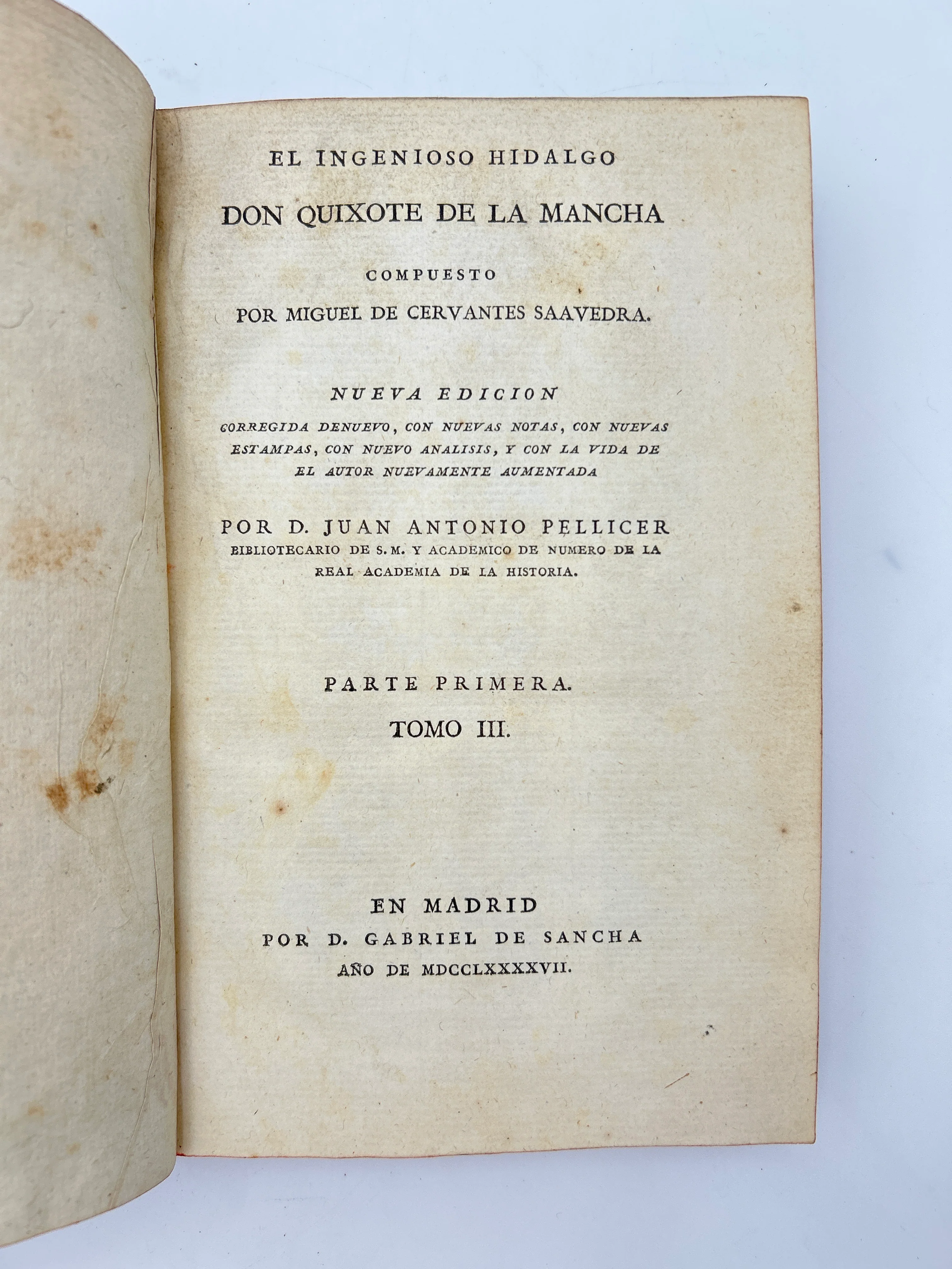 Don Quixote - Spanish 1797 (5 vol) - Image 12