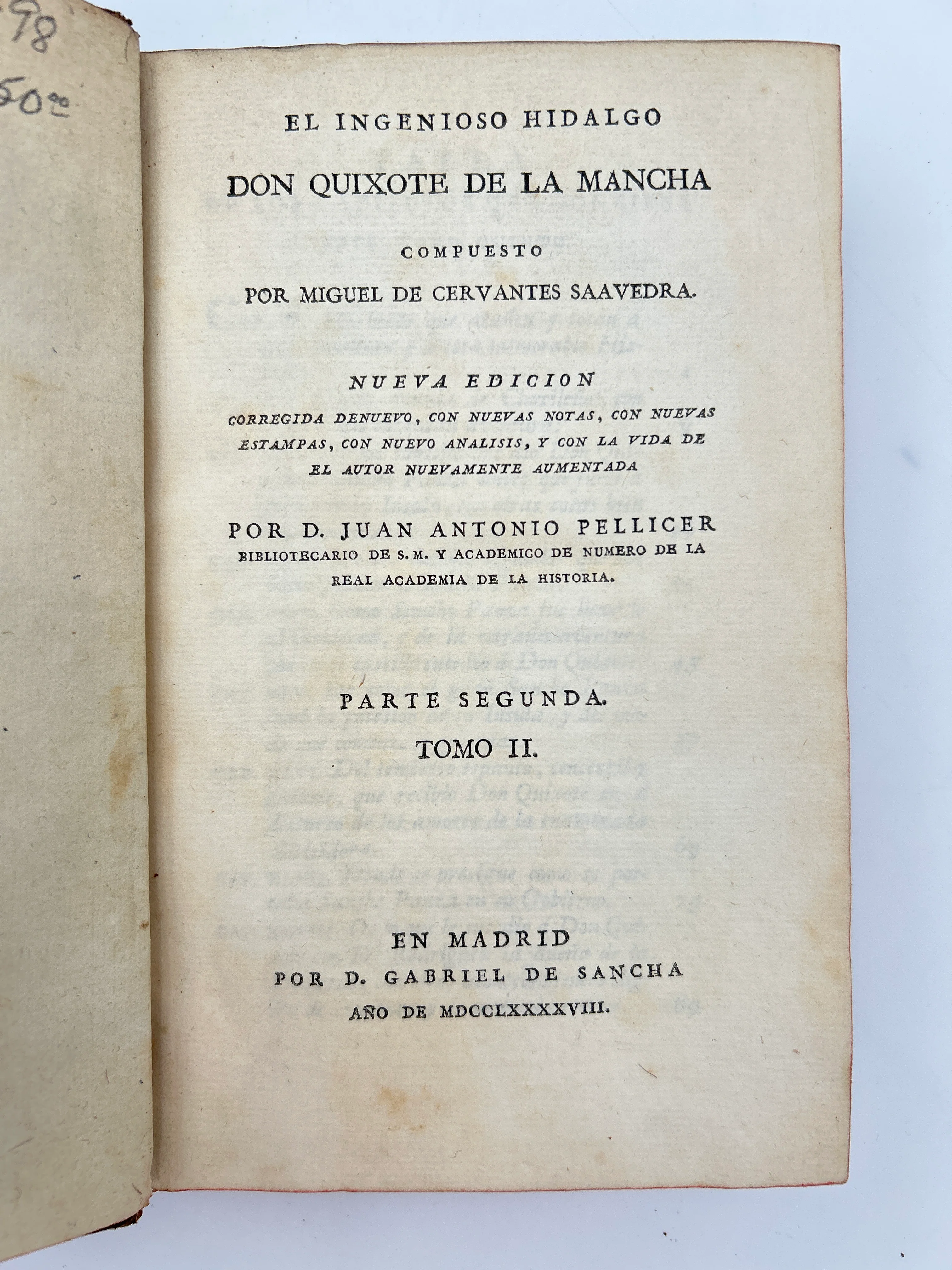 Don Quixote - Spanish 1797 (5 vol) - Image 18