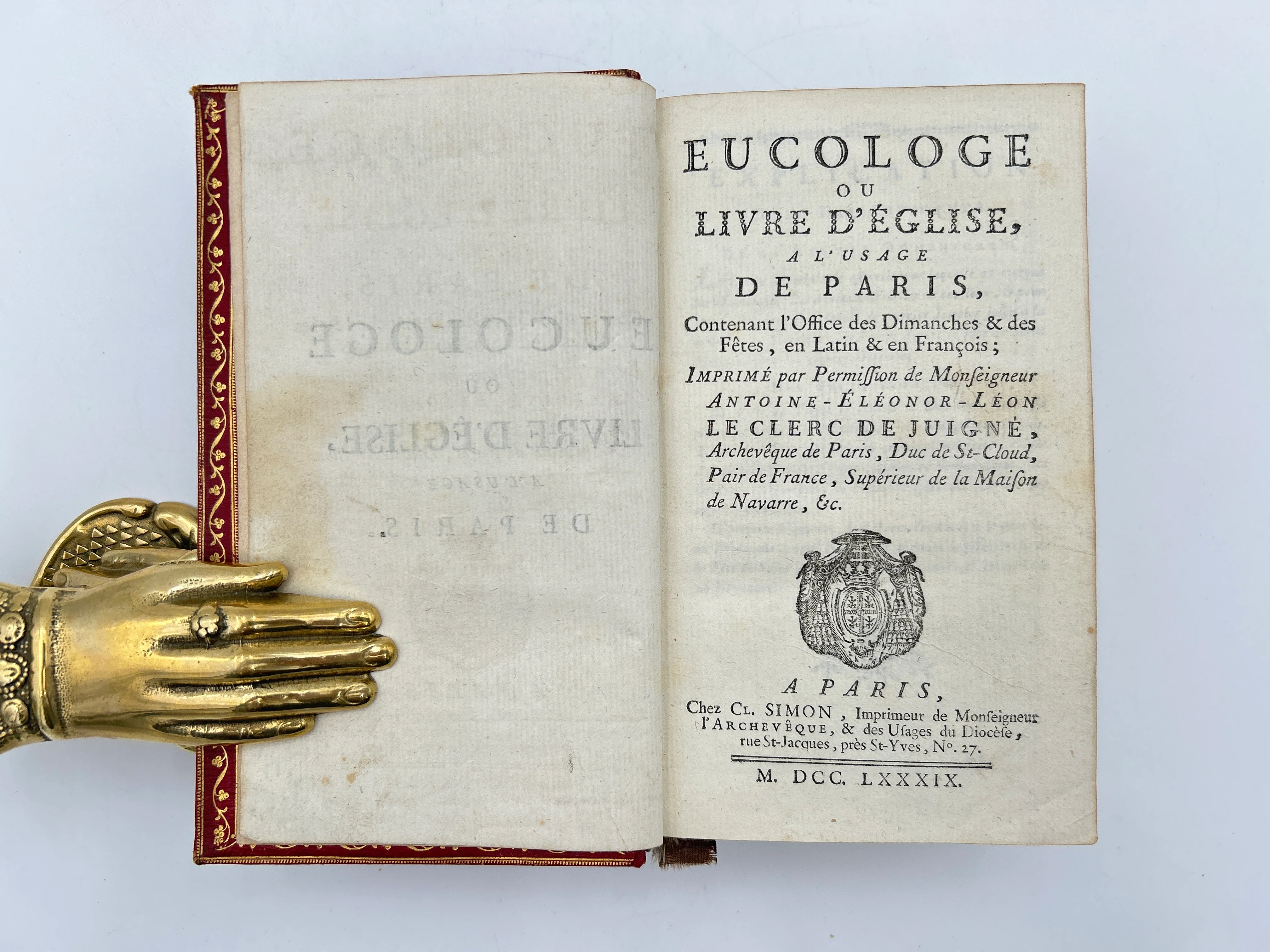 Eucologe ou Livre D'eglise A L'usage De Paris - Image 3