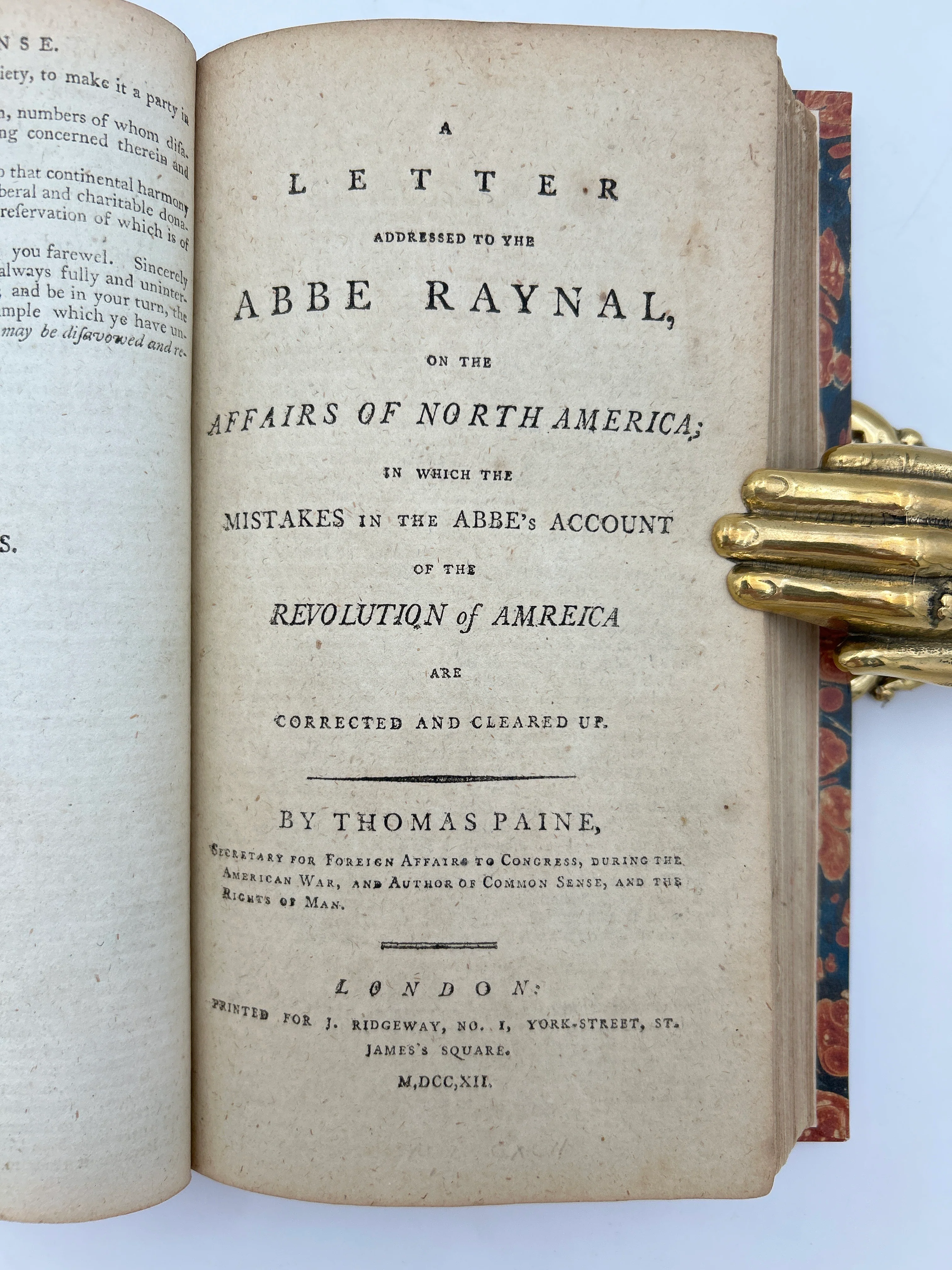 Five 1792 Selections from “Common Sense” - Image 4
