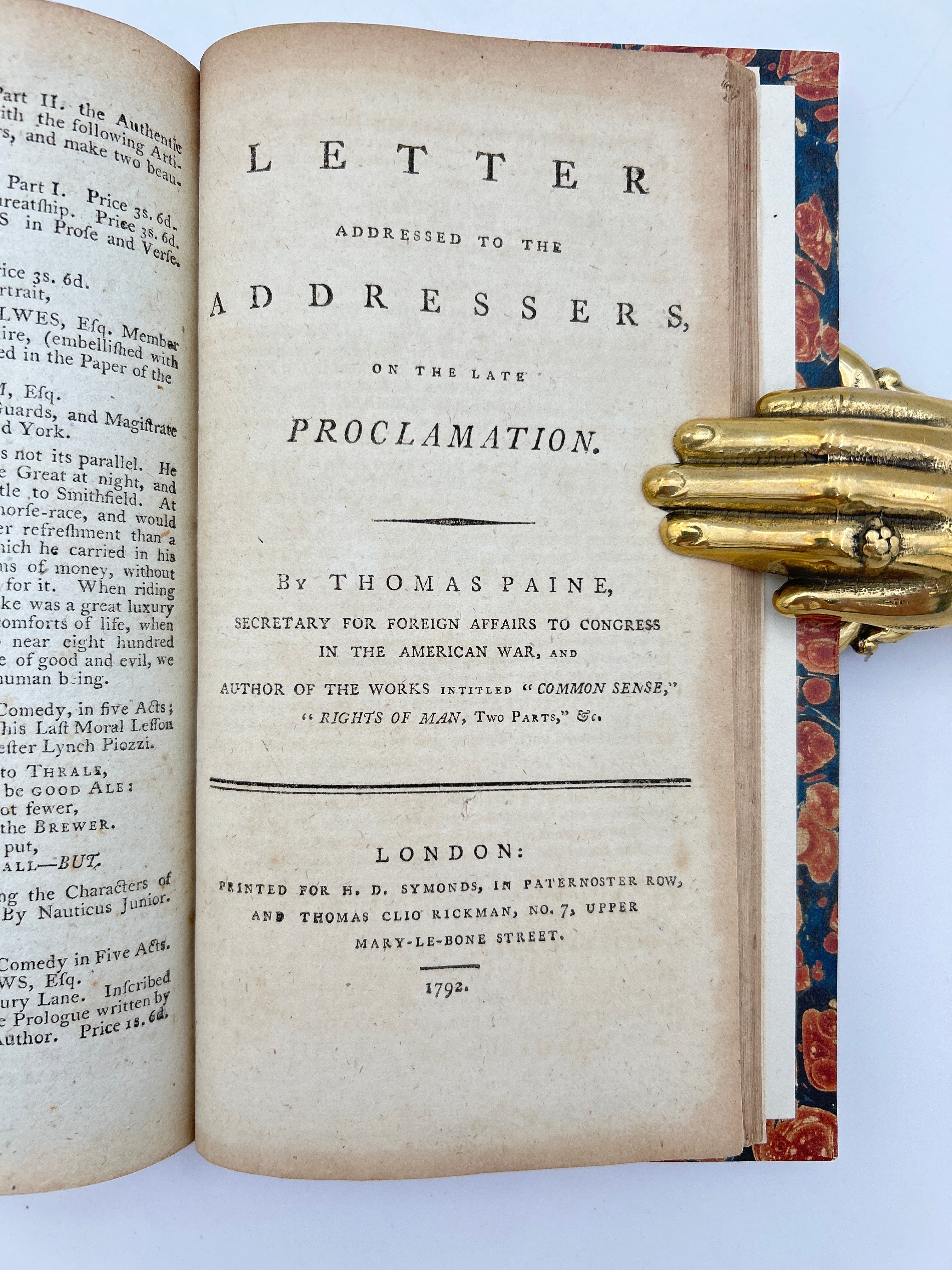 Five 1792 Selections from “Common Sense” - Image 9