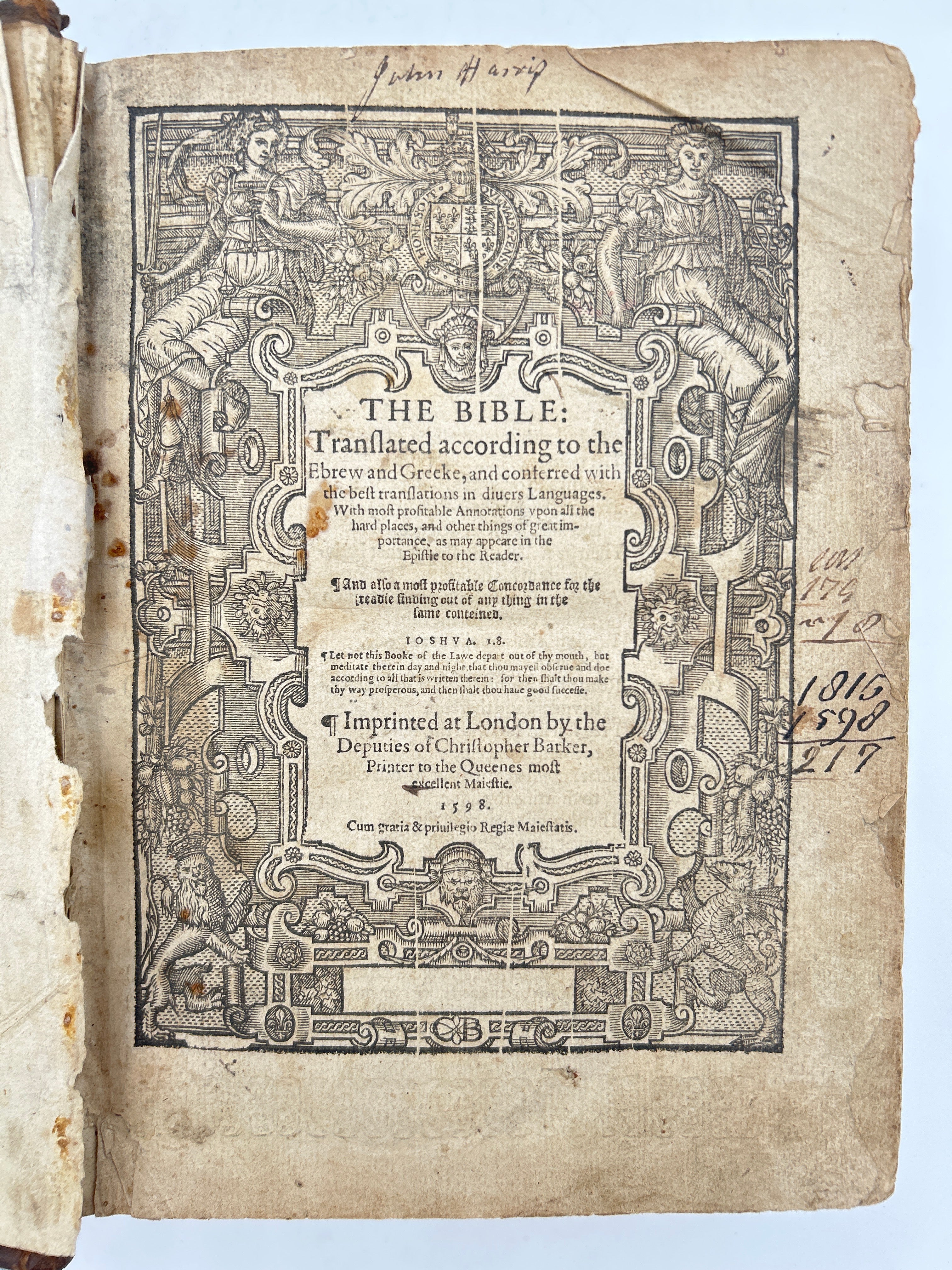 Geneva Bible 1598 - Image 2