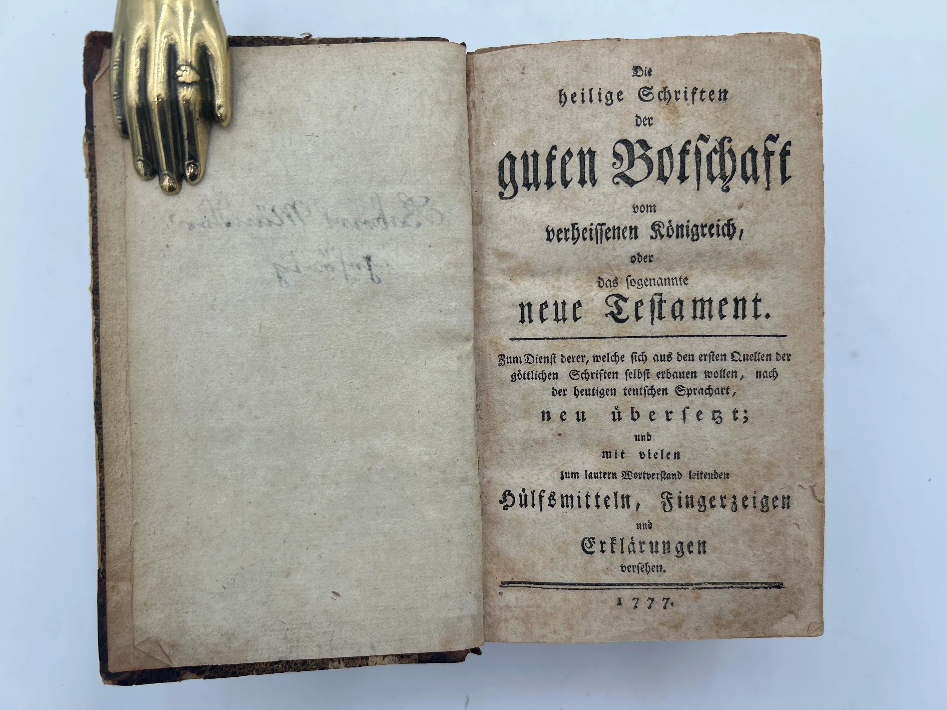 German Bible 1777 - Image 4