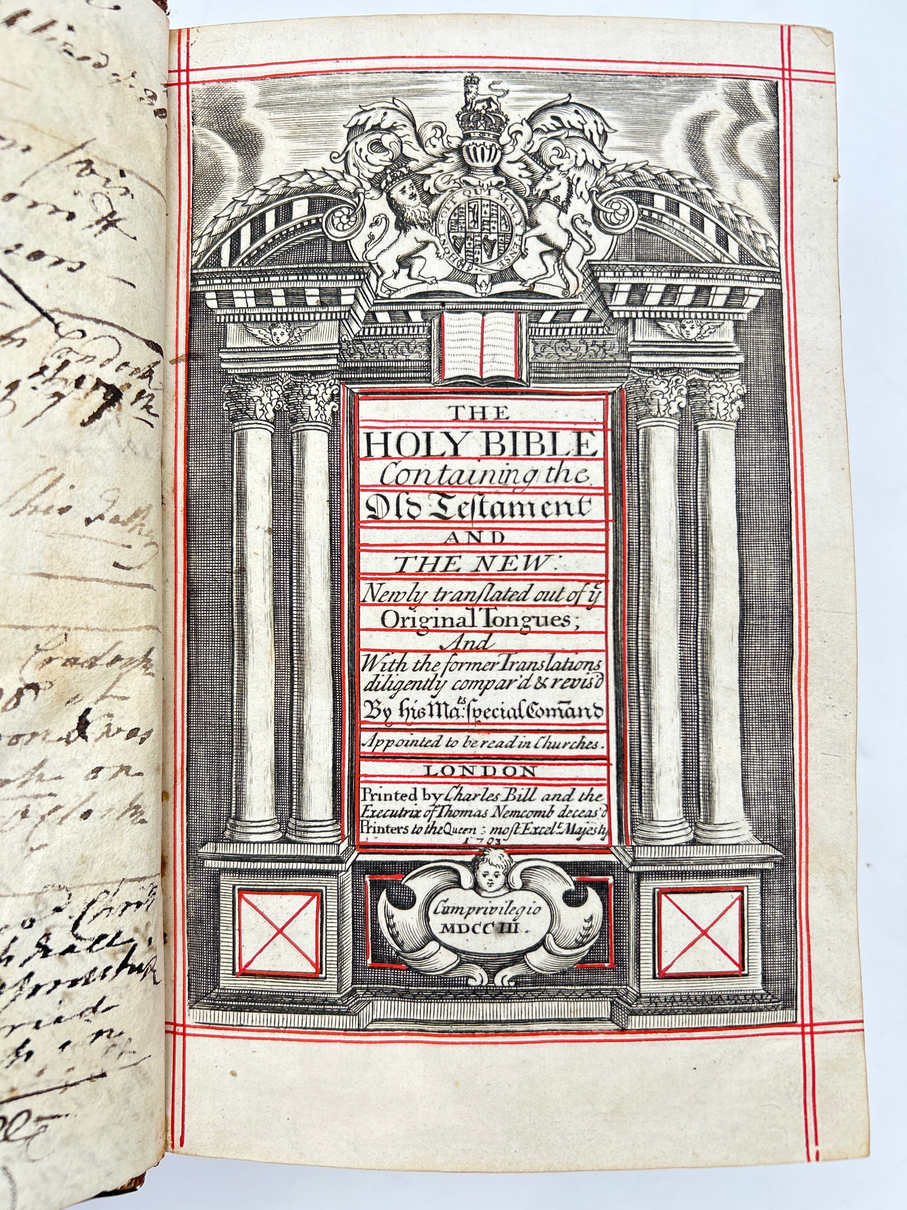 Holy Bible 1703 - Image 3