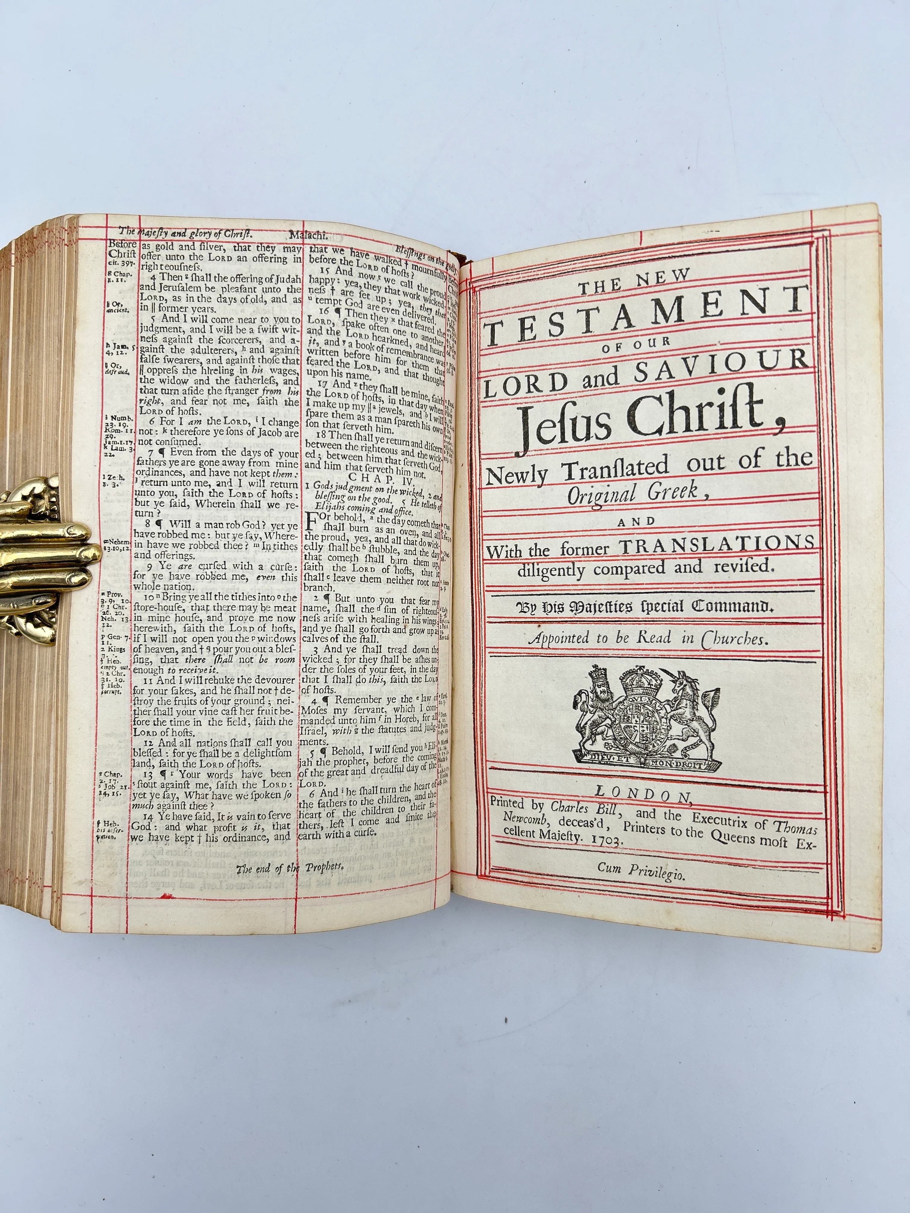 Holy Bible 1703 - Image 6