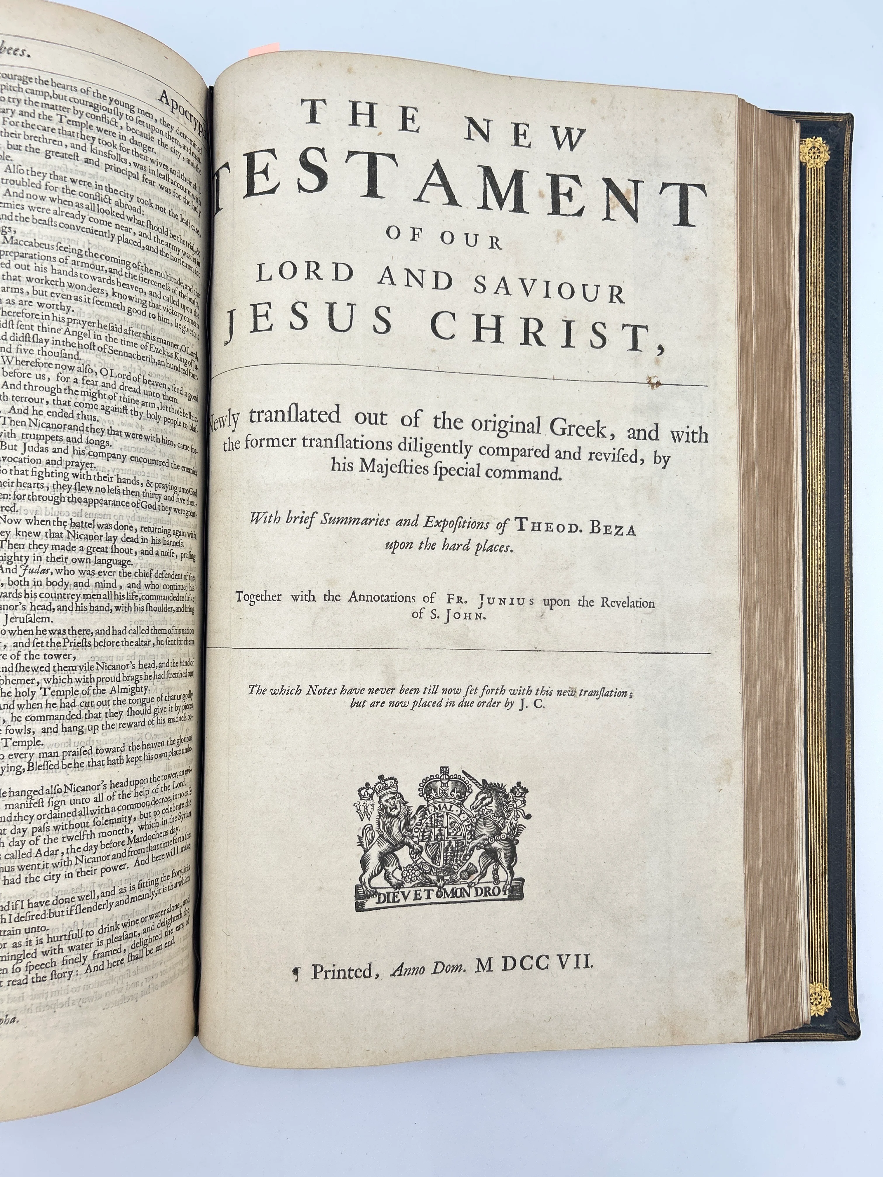 Holy Bible (1708) KJB Common Prayer (1711) - Image 17