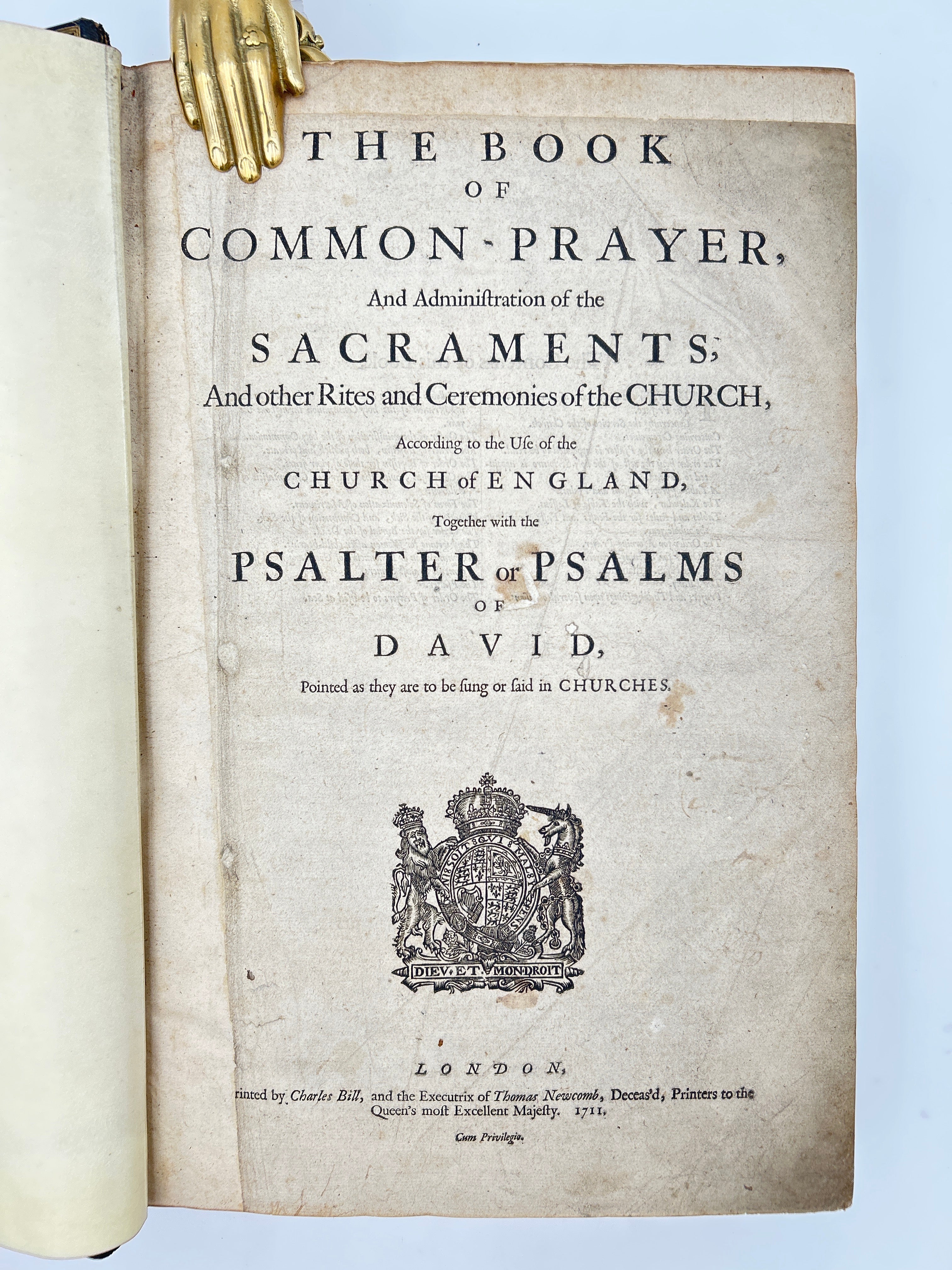 Holy Bible (1708) KJB Common Prayer (1711) - Image 2