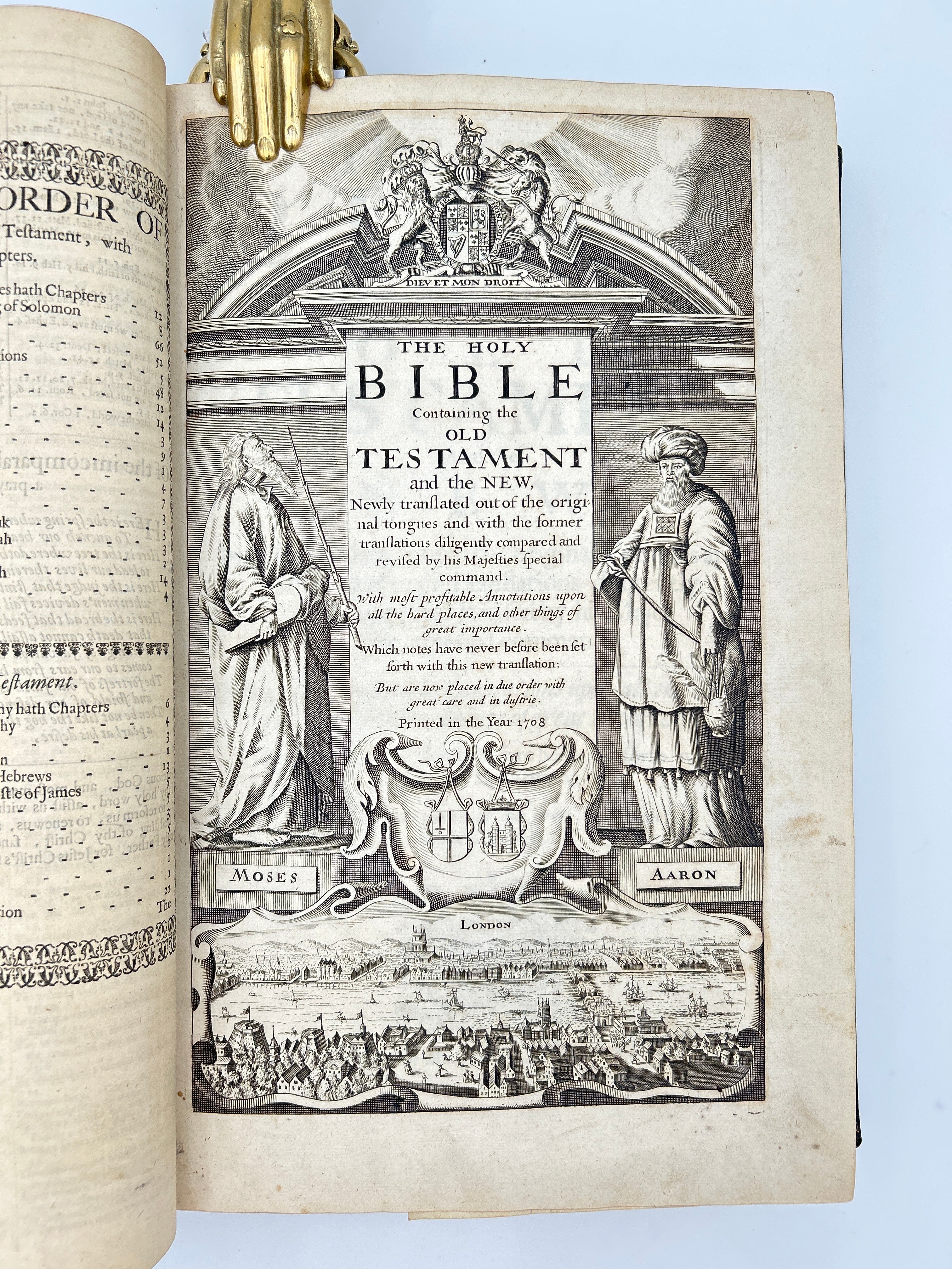 Holy Bible (1708) KJB Common Prayer (1711) - Image 3