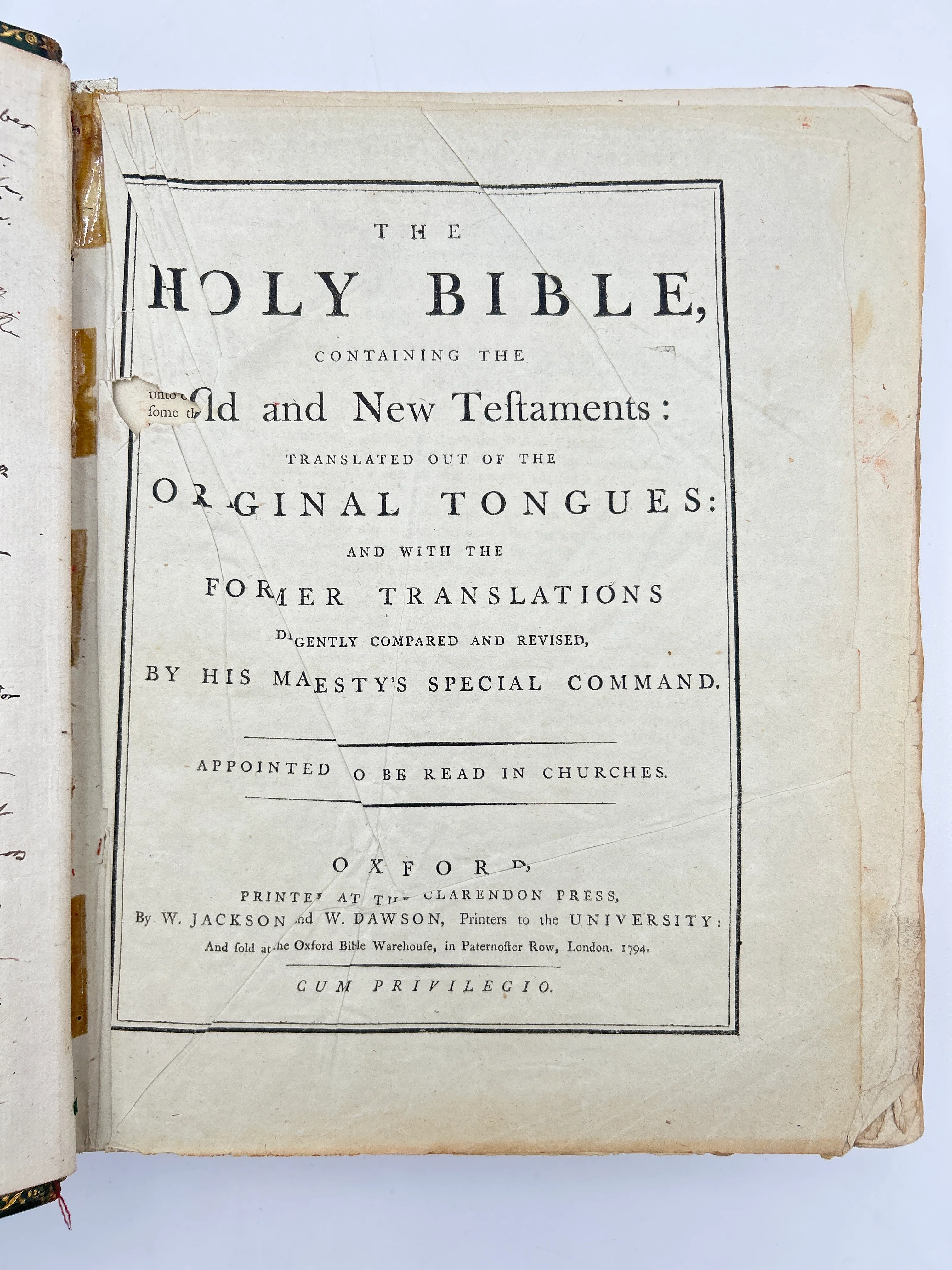 Holy Bible 1794 - Image 2
