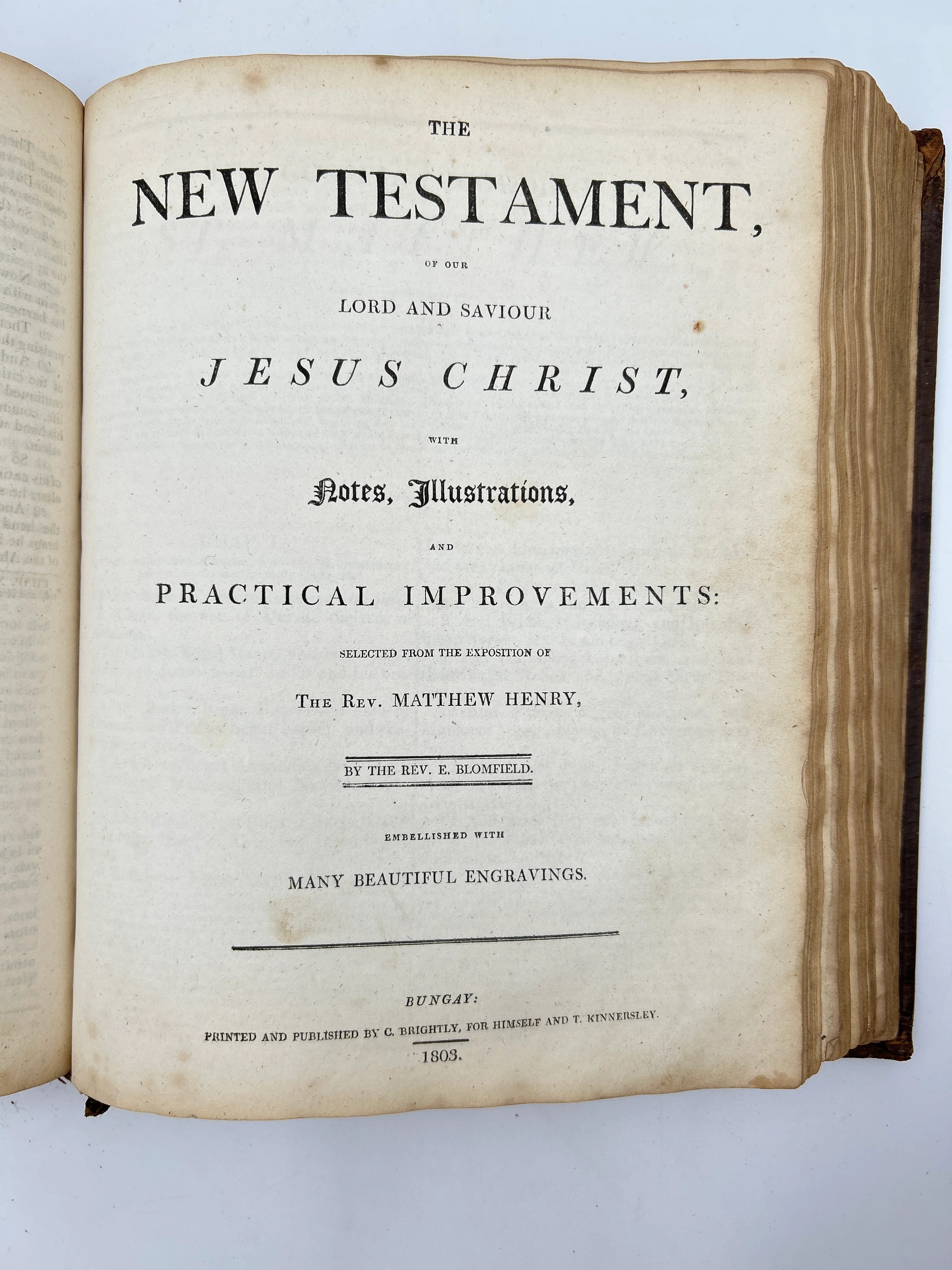 Holy Bible 1805 - Image 10