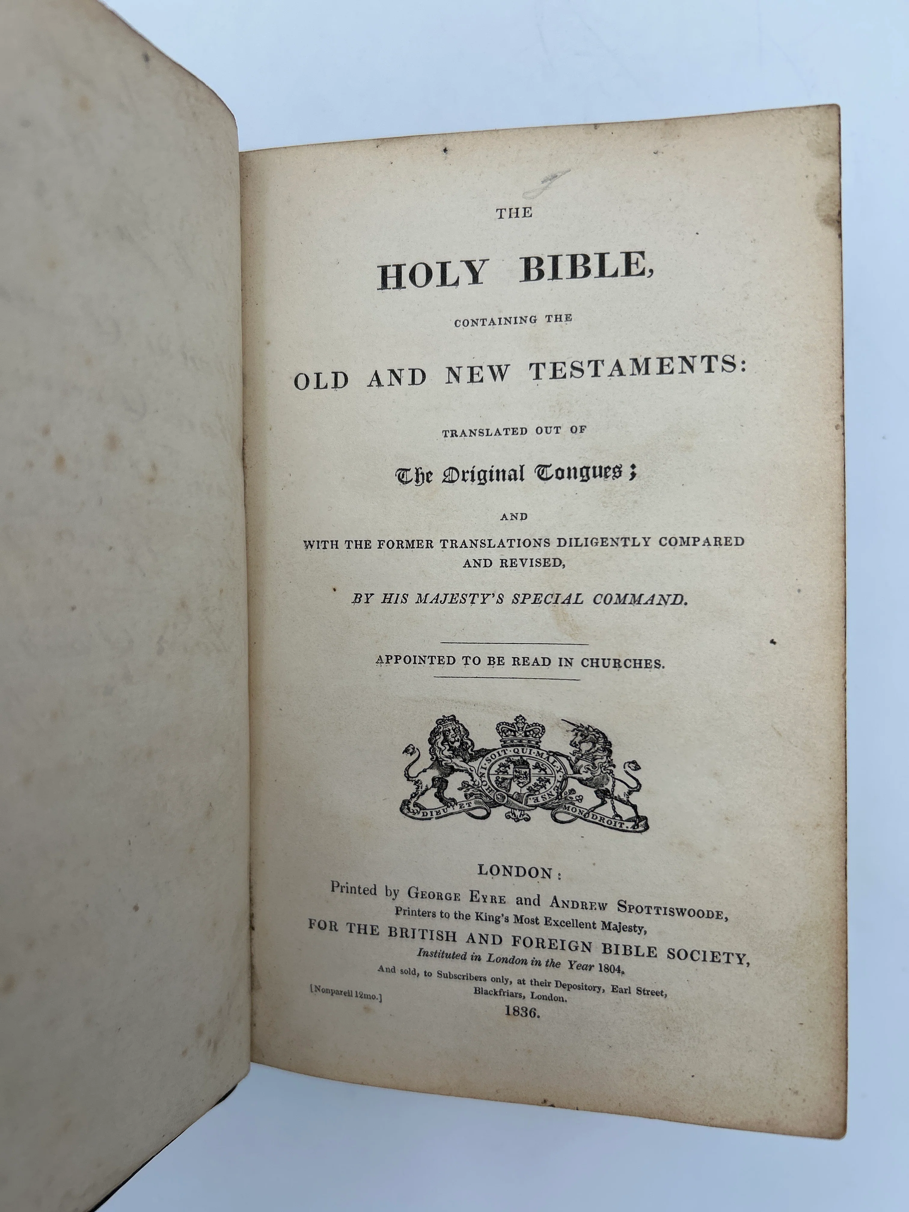 Holy Bible 1836 - Image 4