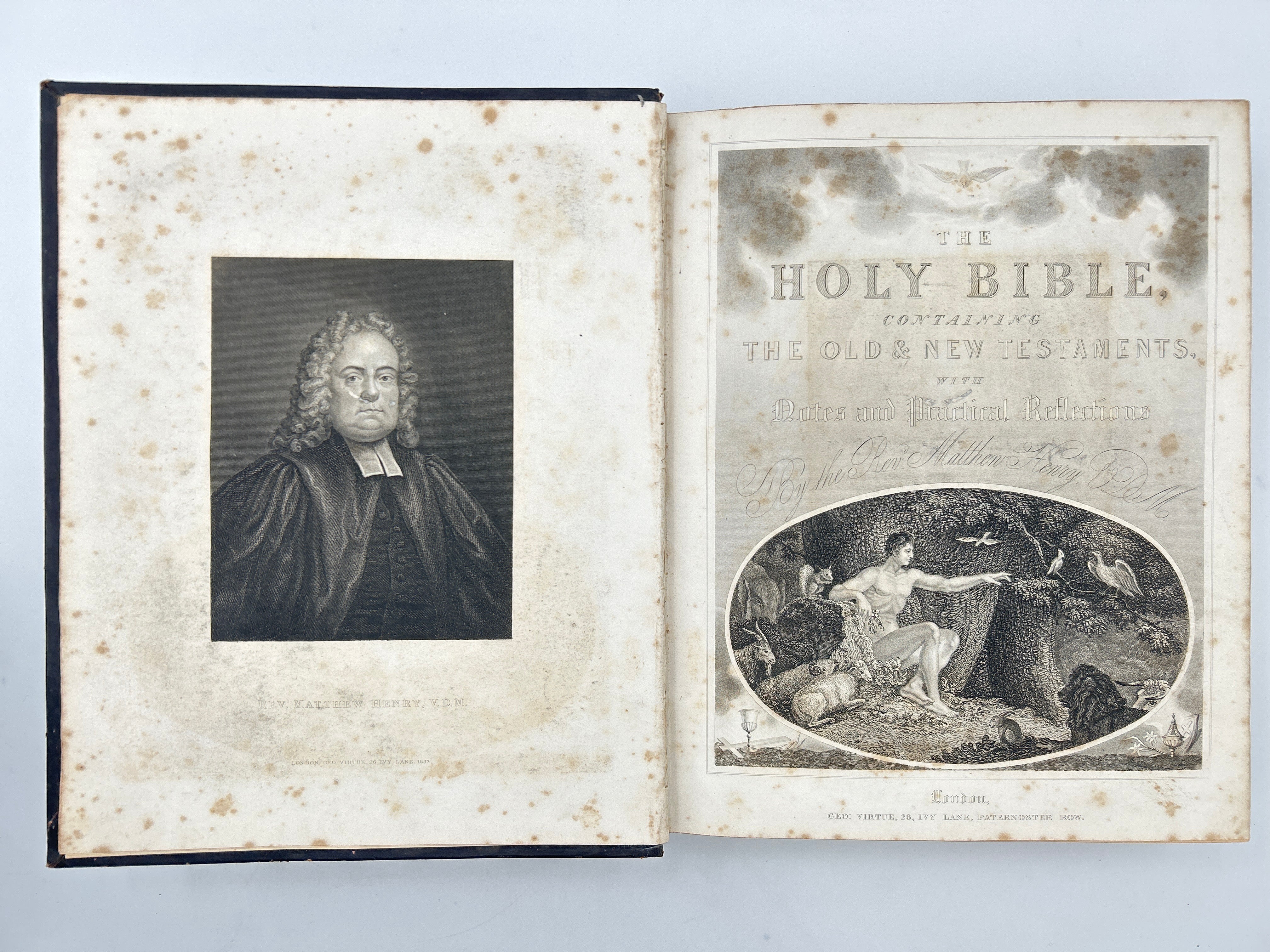 Holy Bible 1840 in Two Volumes - Image 3