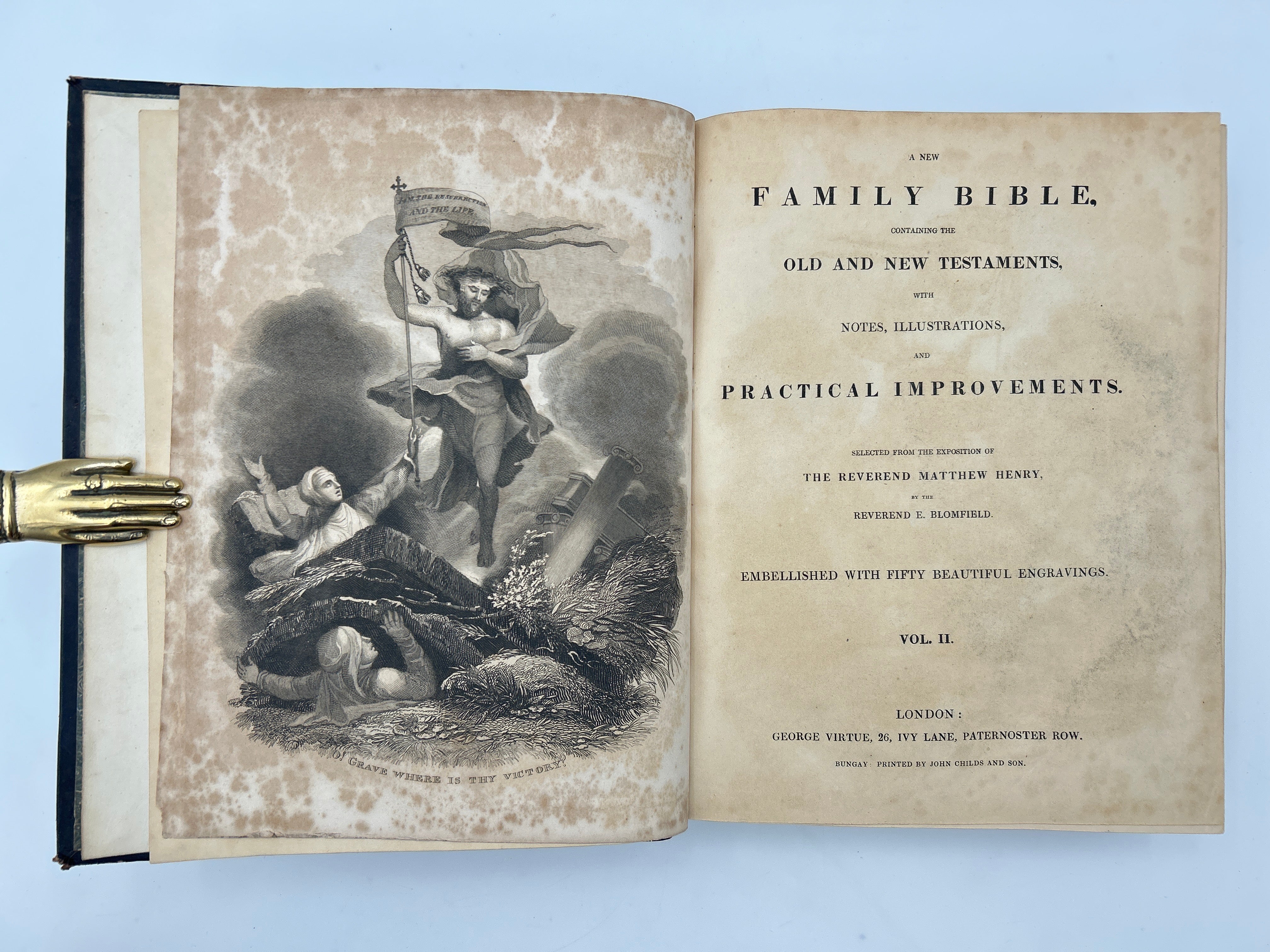 Holy Bible 1840 in Two Volumes - Image 6