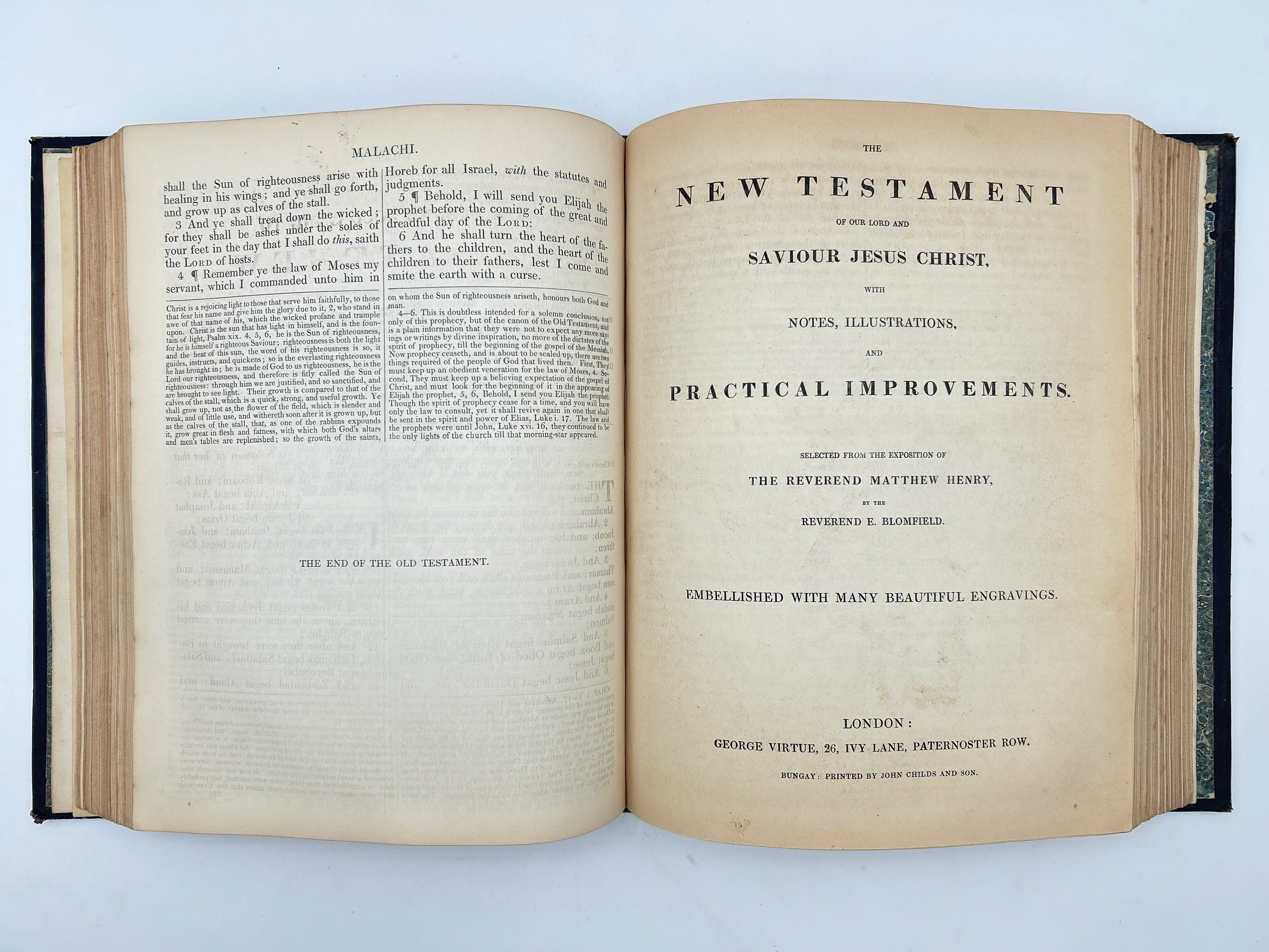 Holy Bible 1840 in Two Volumes - Image 7