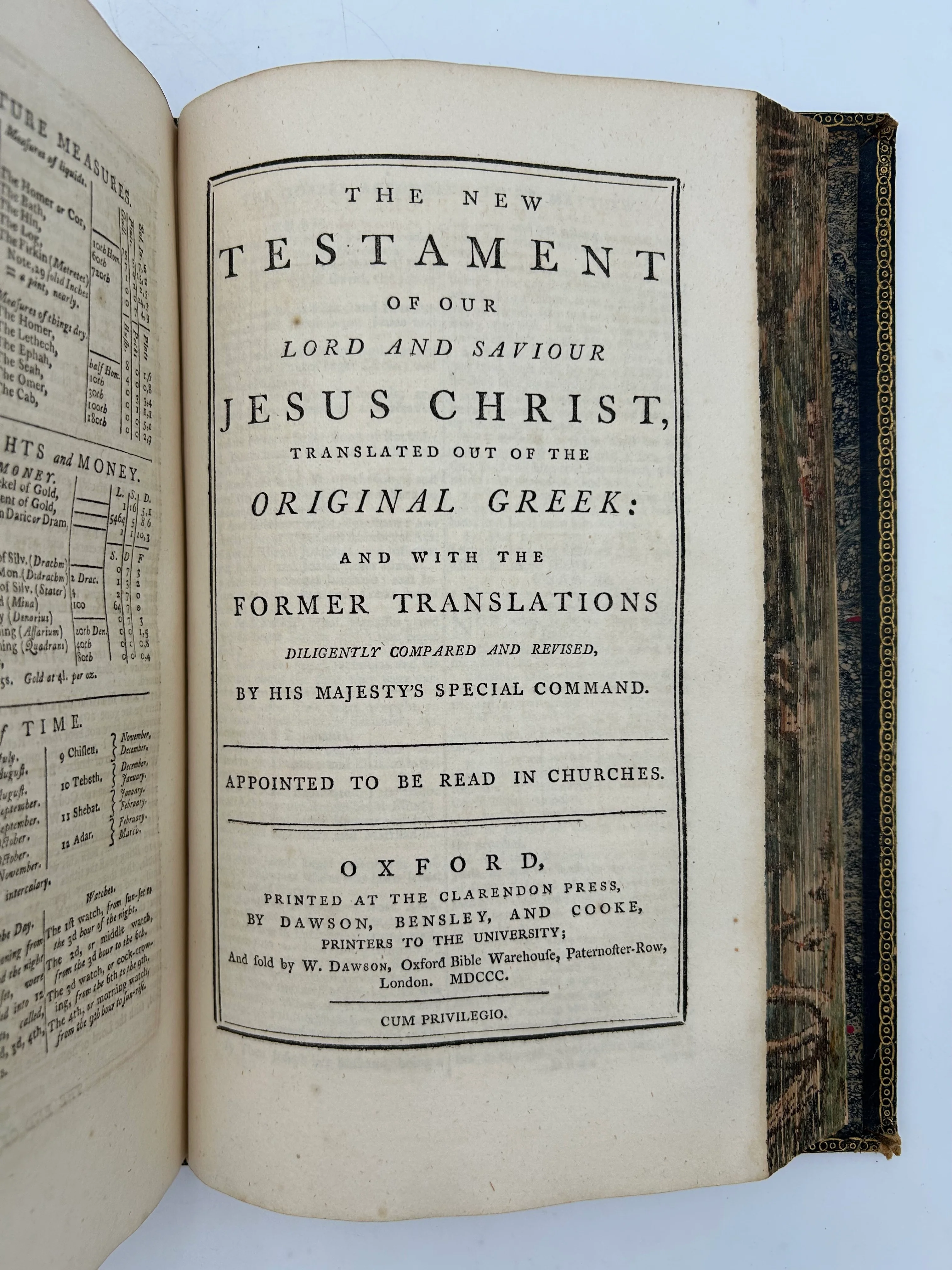 Holy Bible 1800 with Fore Edge Painting - Image 7