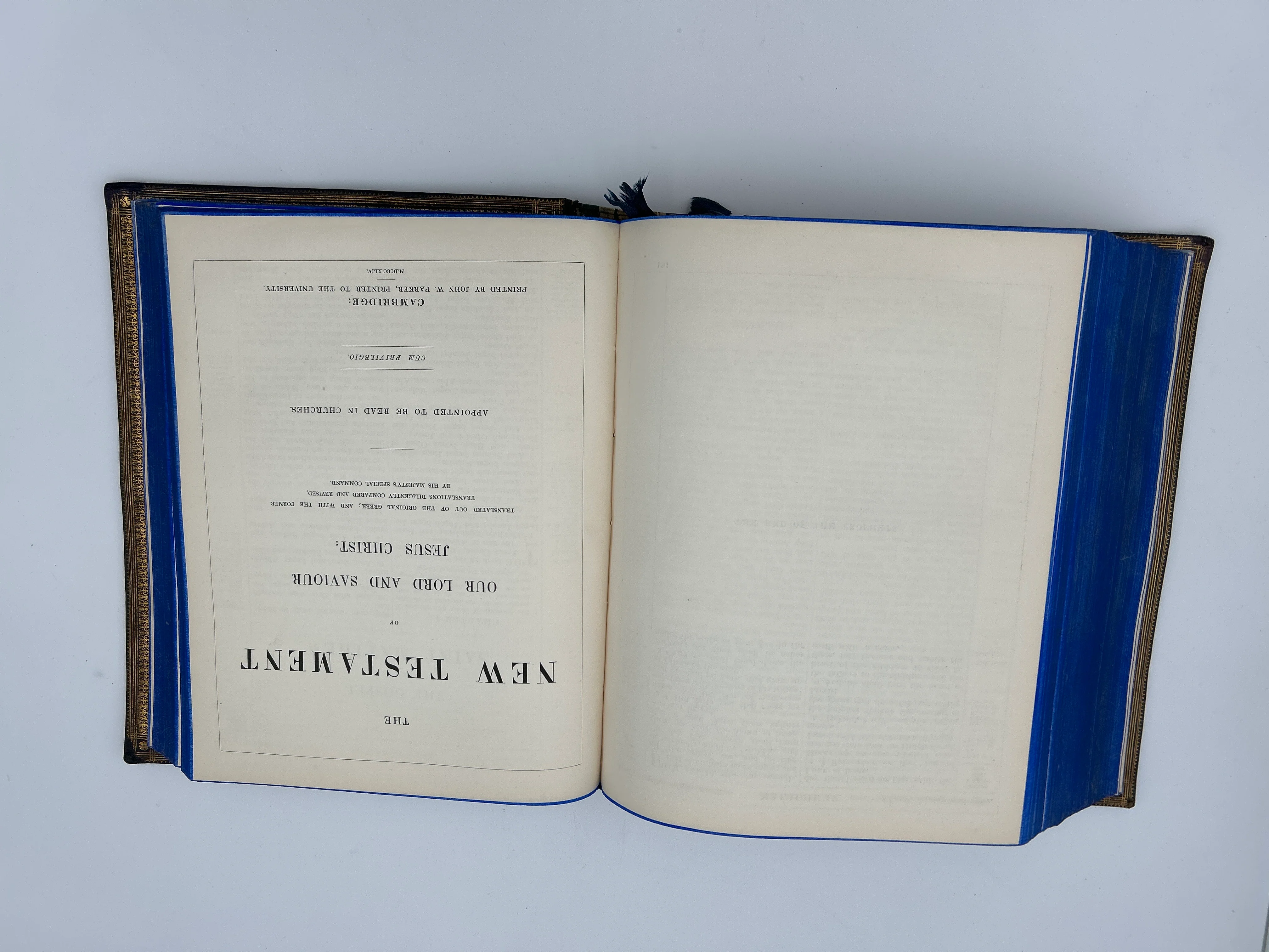 Holy Bible (Barritt) 1844 ( Blue Fore- Edge) - Image 7