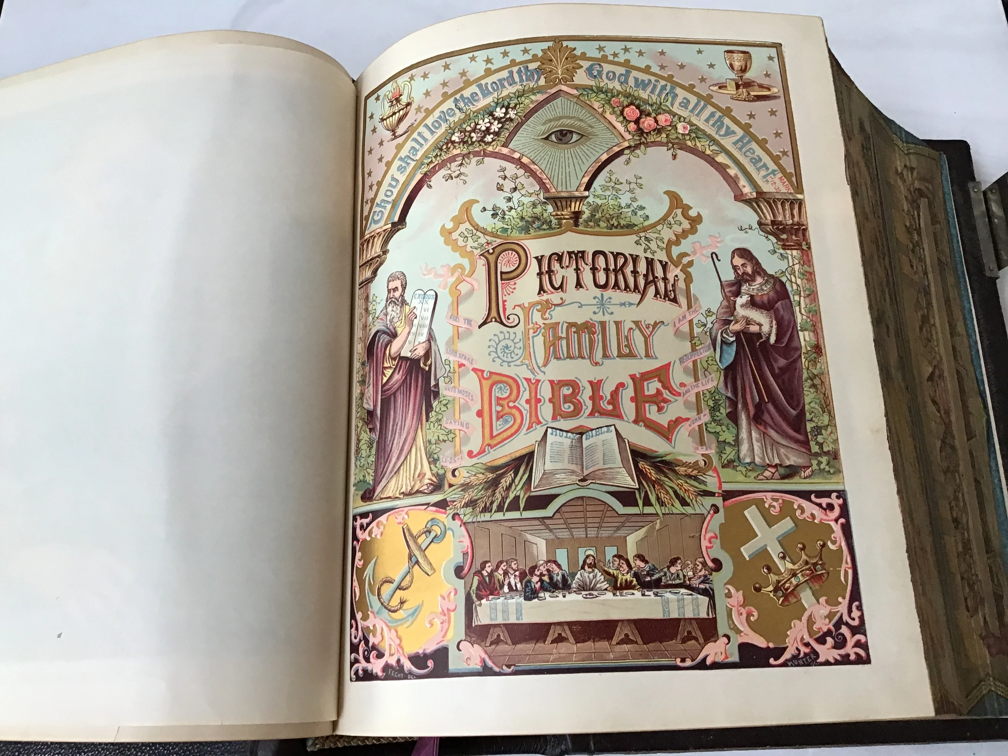 -Holy Bible - "double four" - edge 1892* - Image 7