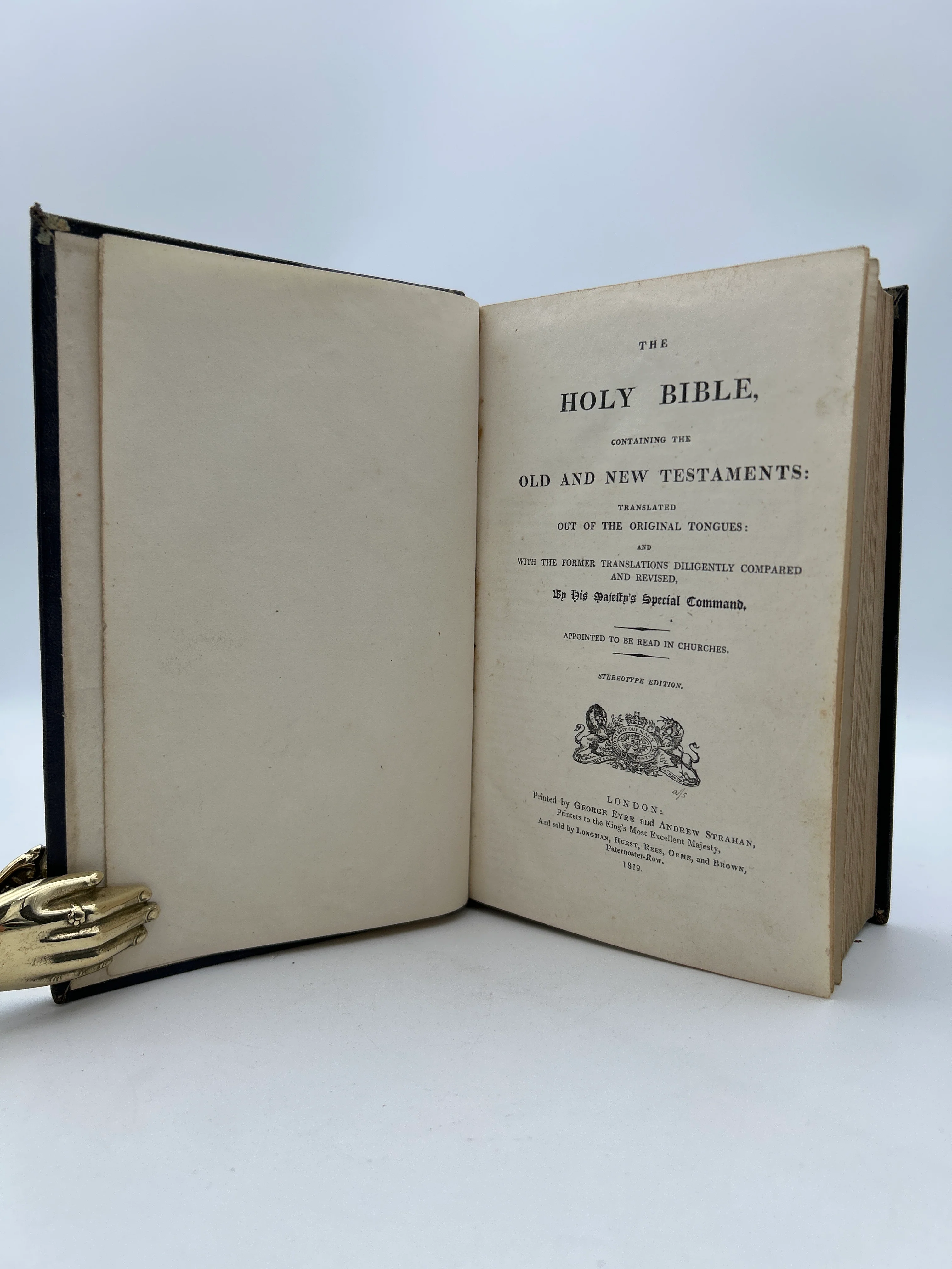 Holy Bible in Leather Box 1819 - Image 10