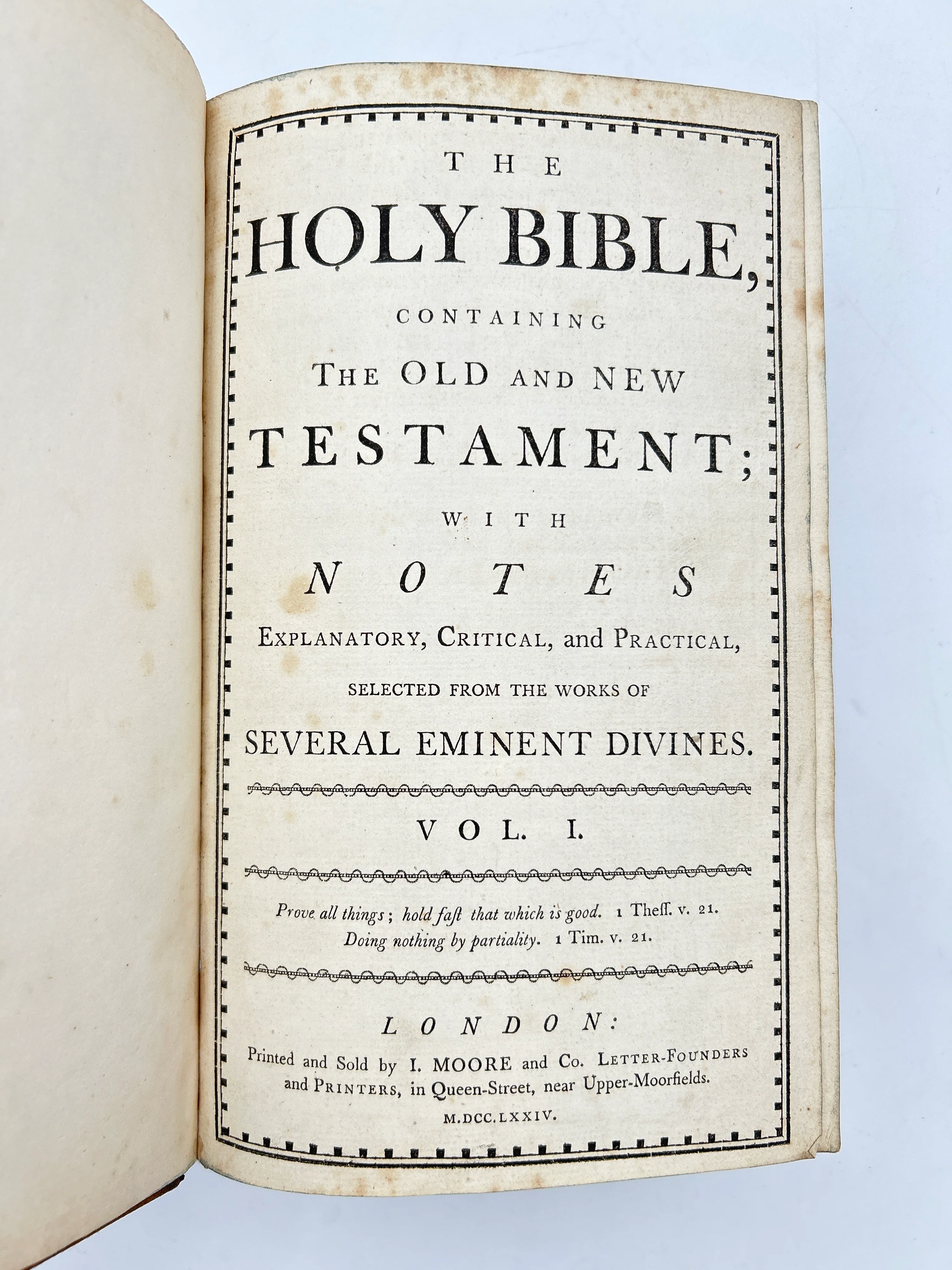 Holy Bible 1774 in Four Volumes - Image 3