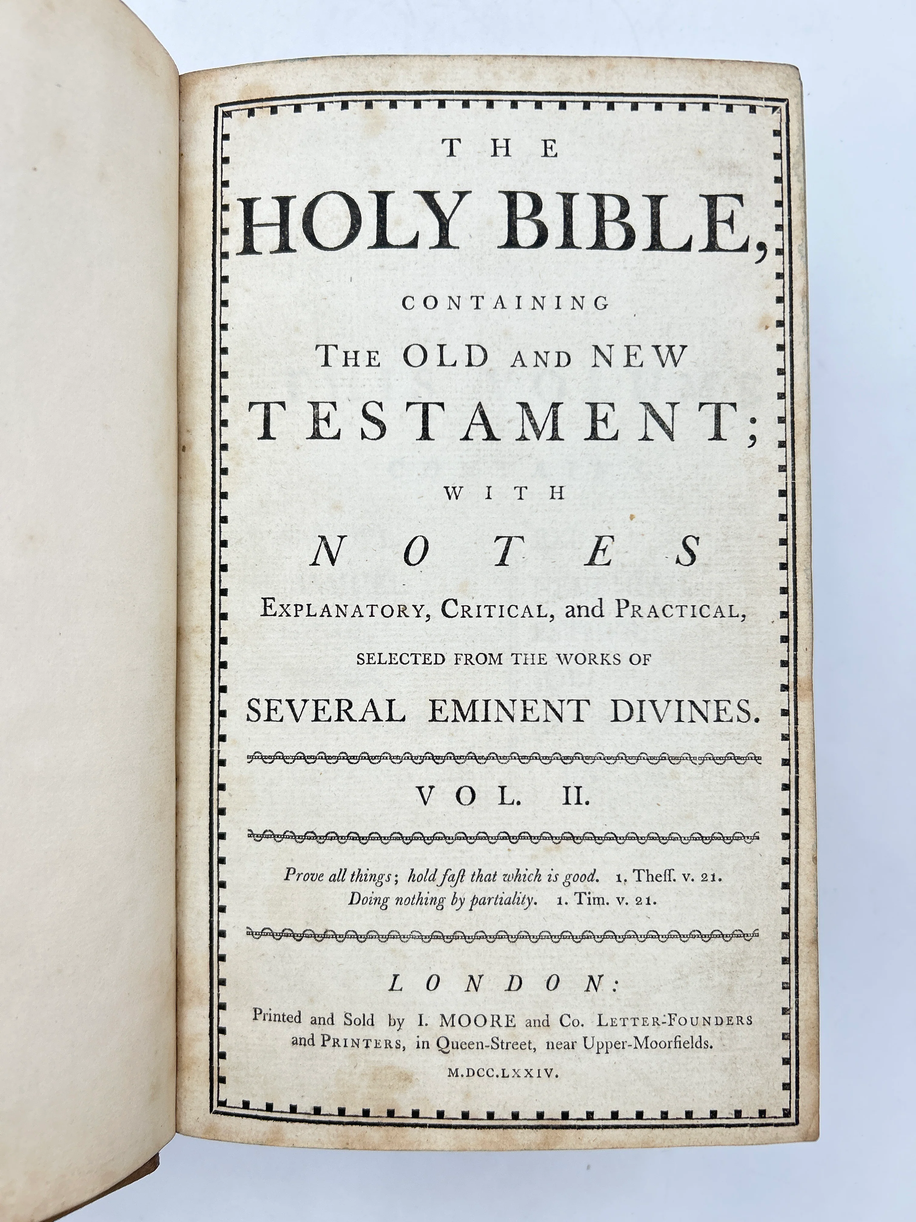 Holy Bible 1774 in Four Volumes - Image 6