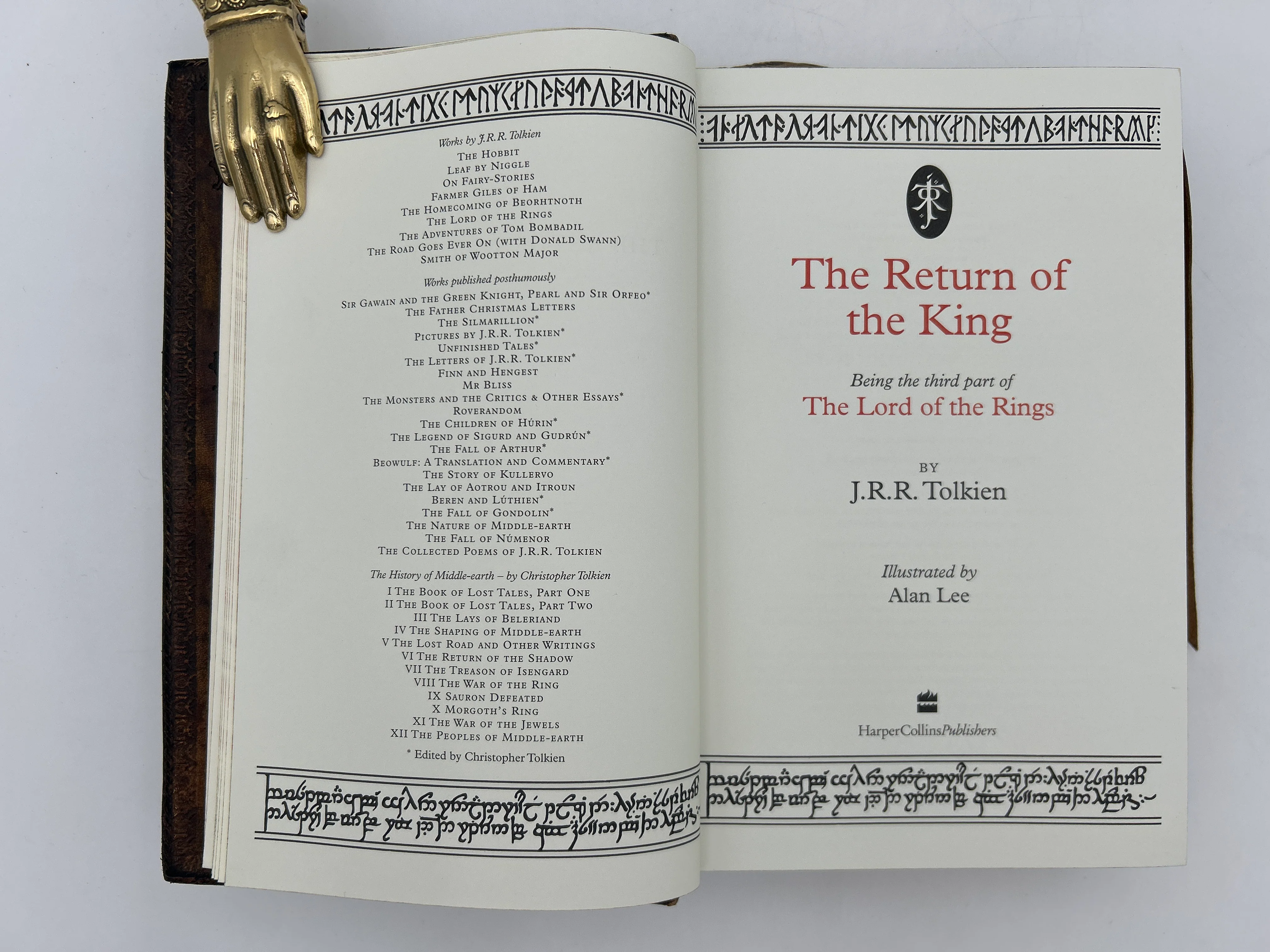 Italian Bound - Antiqued Lord of The Rings Trilogy ( Gold Set) - Image 10
