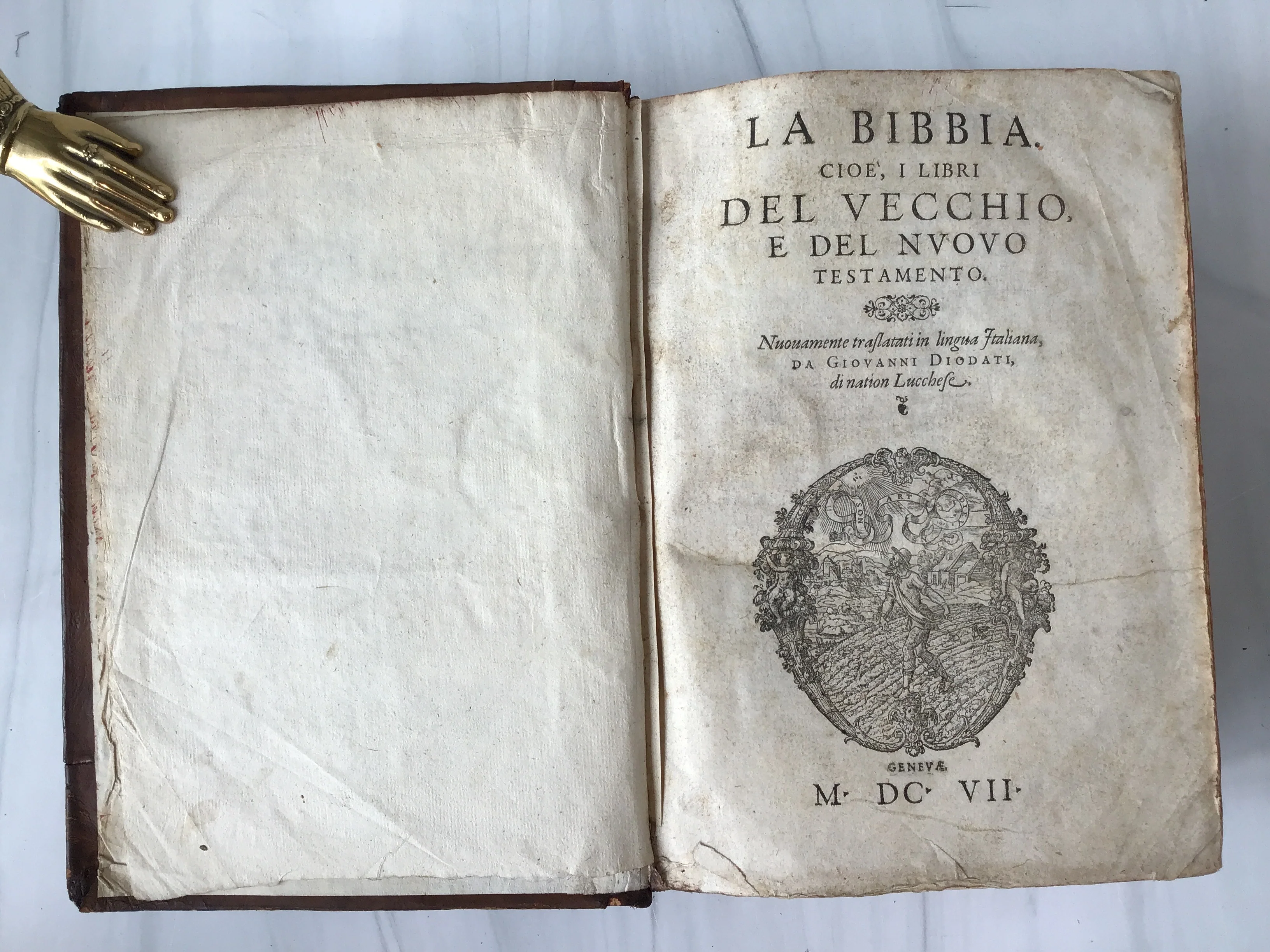 -Italian First Protestant Bible 1607* - Image 3