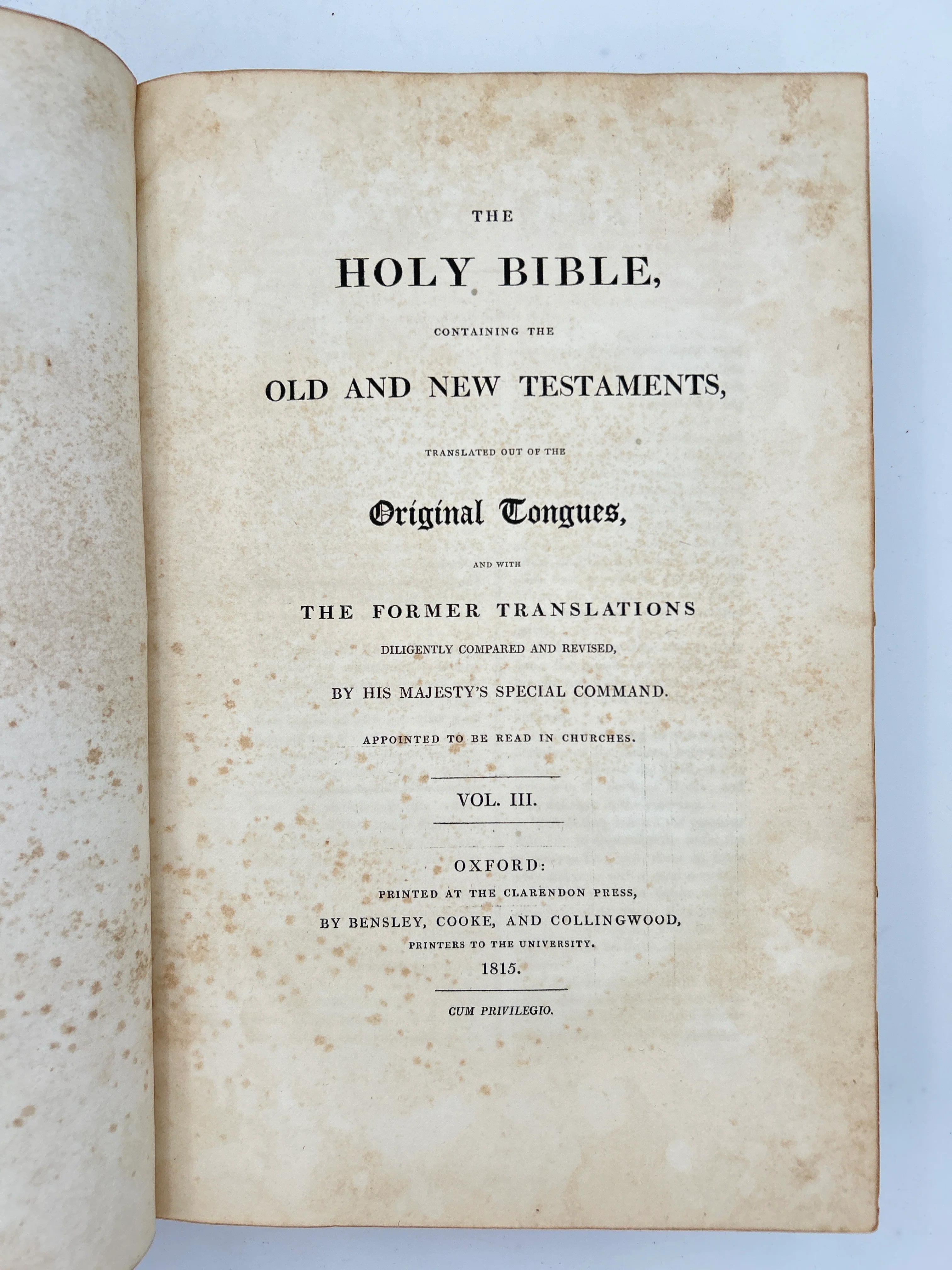 King James fore-edge 1815 (3 vol.) - Image 18