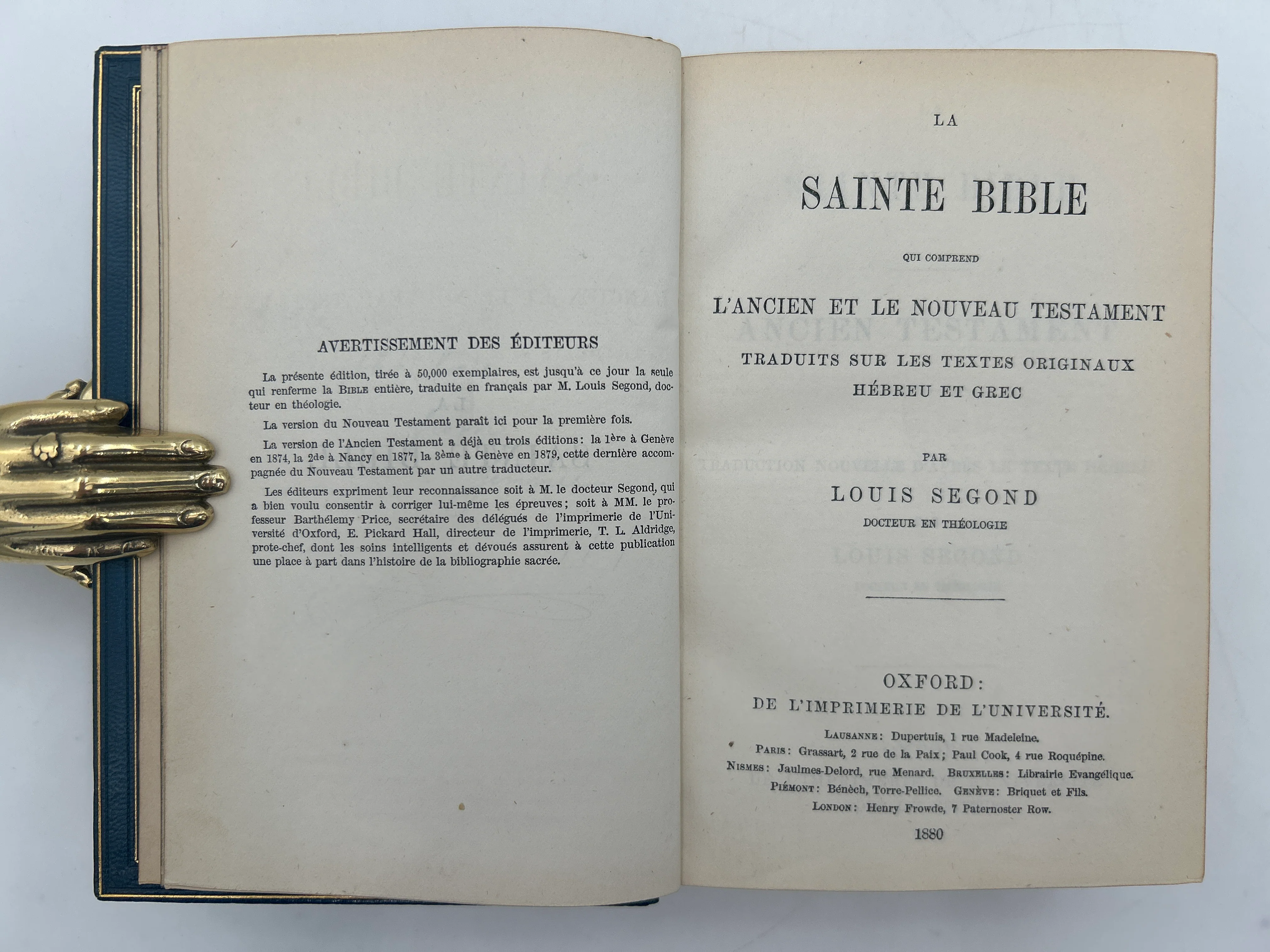 La Sainte Bible 1880 - Image 10