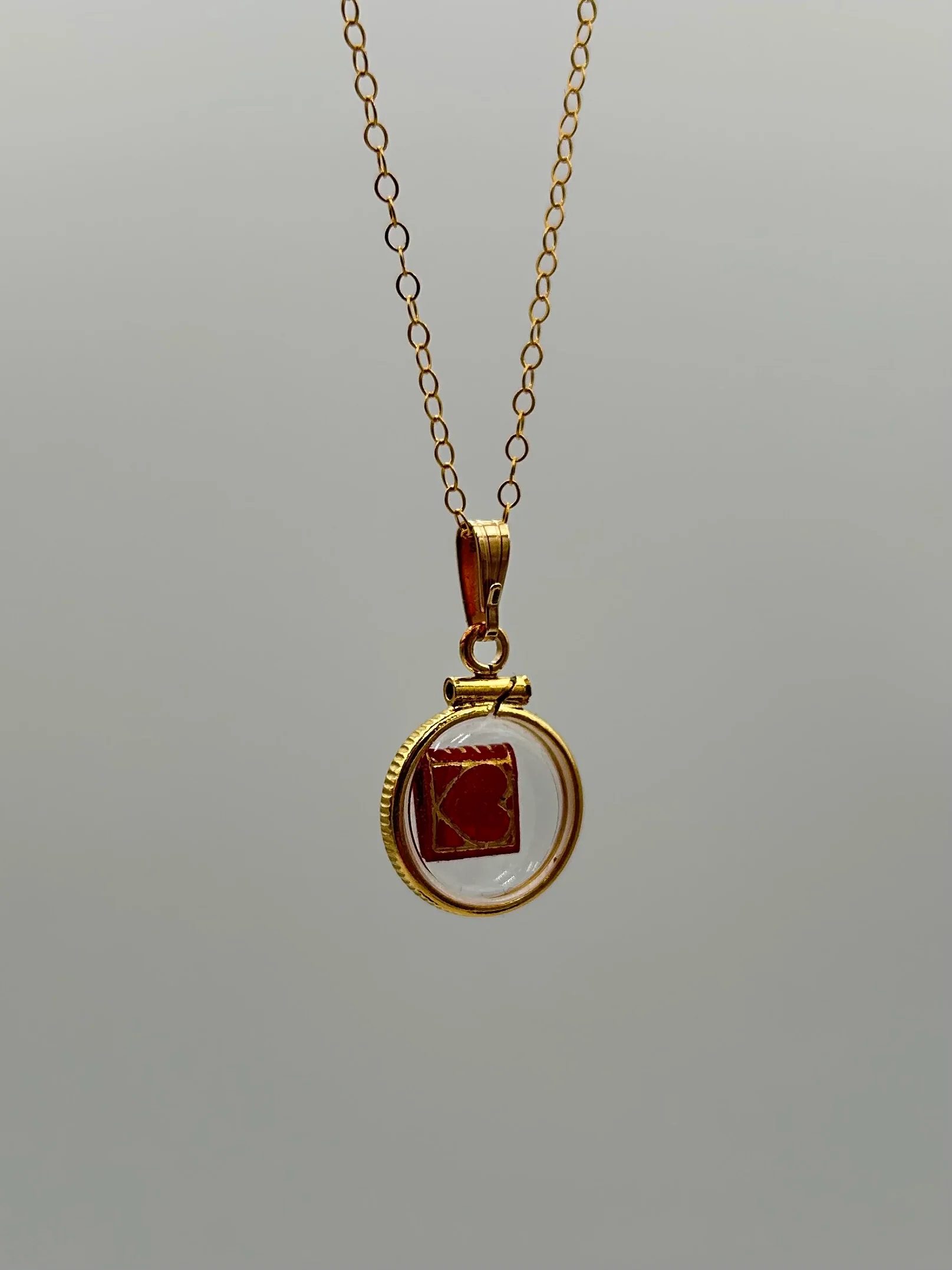 Lady Bug “I Love You” Book Locket - Image 2