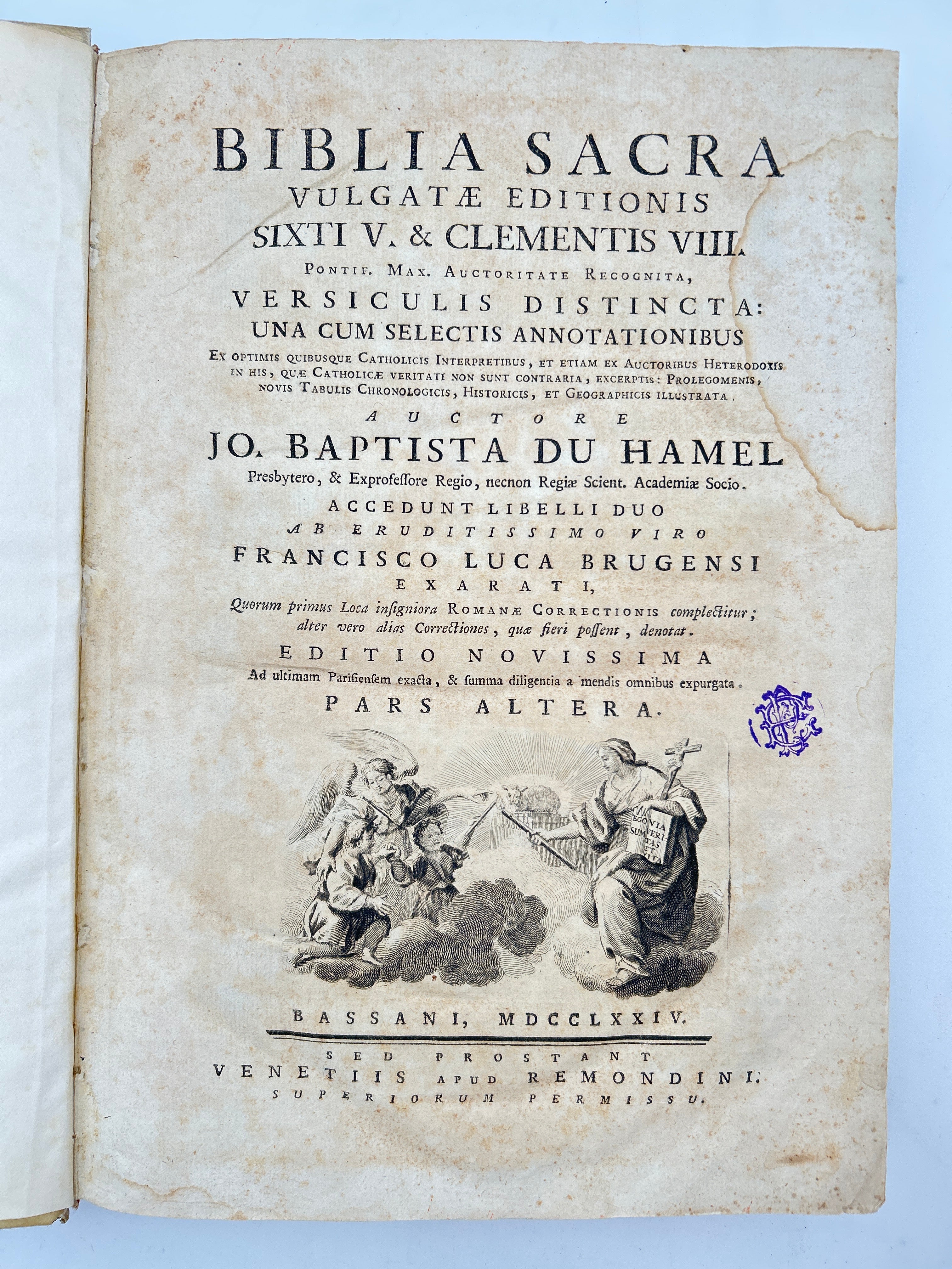 Latin Bible 1774 - Image 6