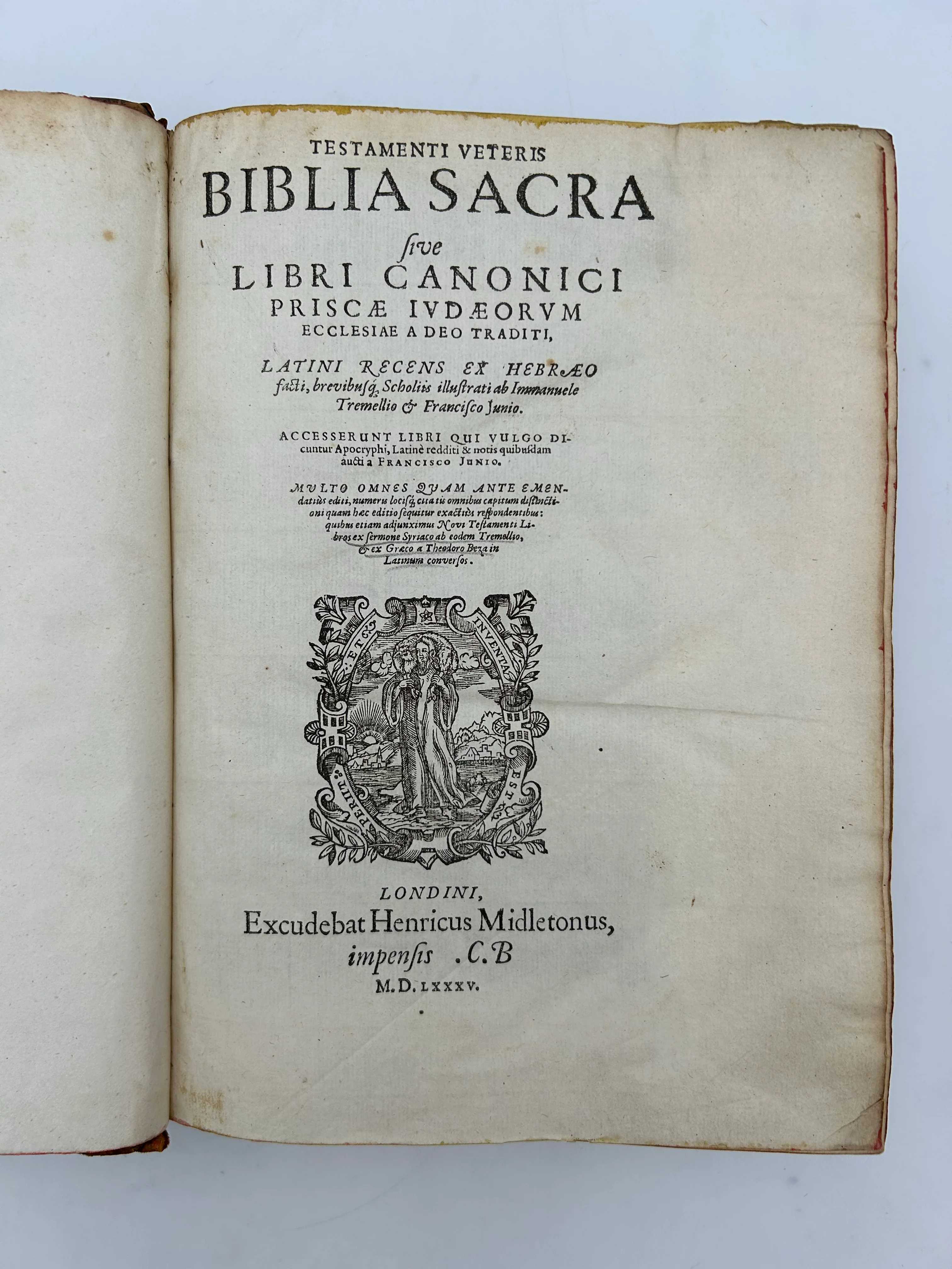 Holy Bible 1585 Latin - Image 4