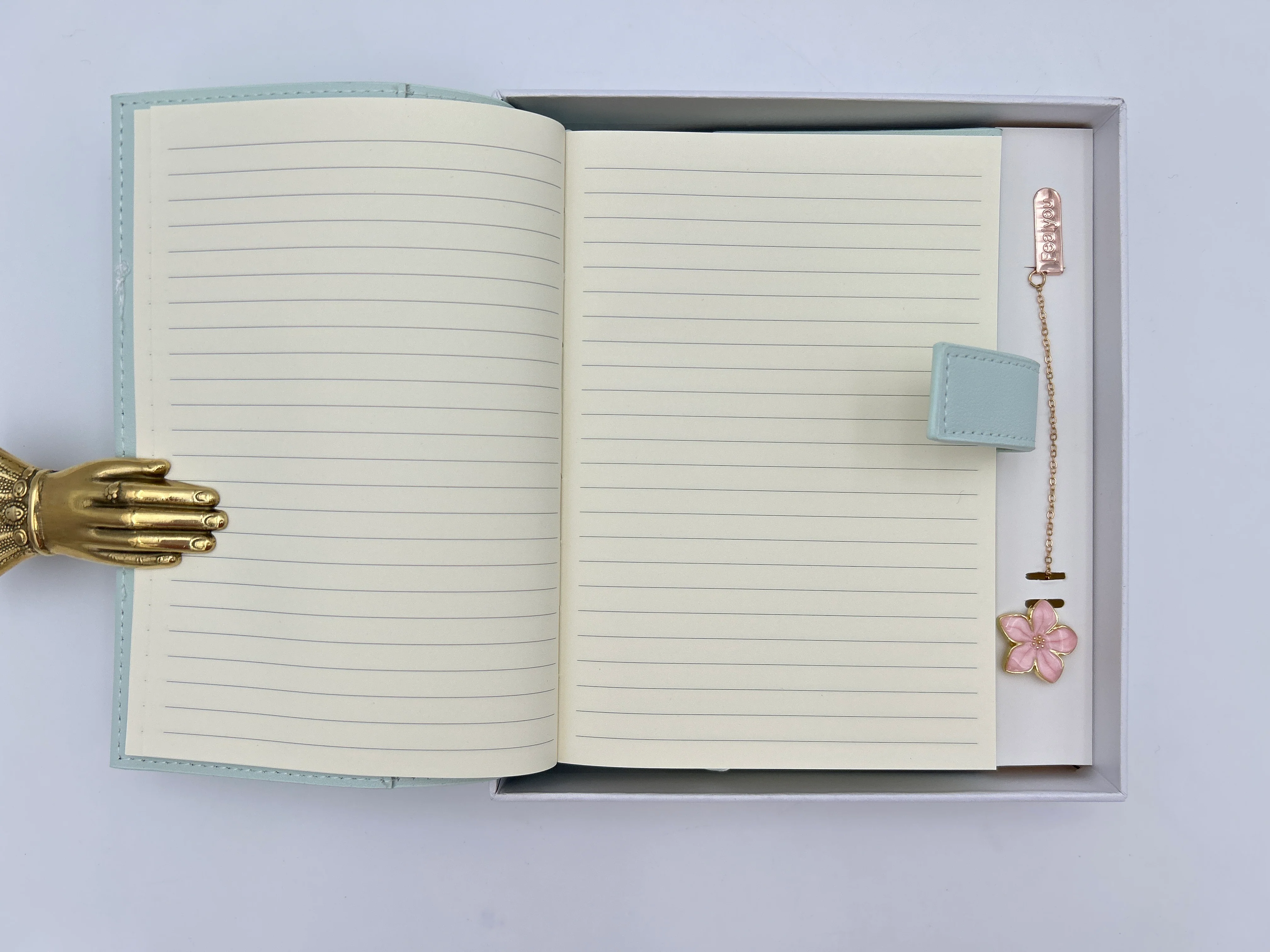 Leather Journal in a Gift box with BookMark - Image 3