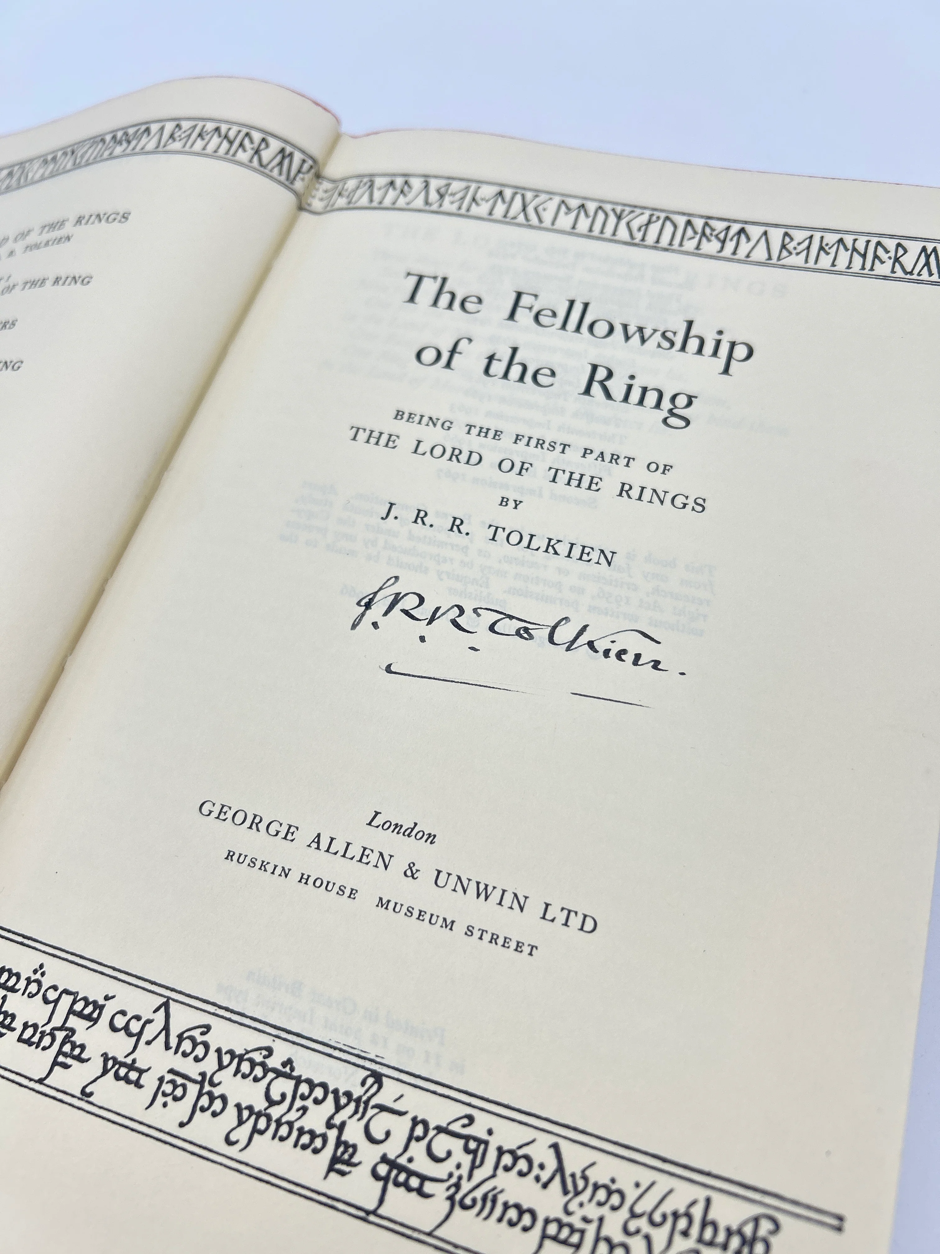 Lord of the Rings SIGNED Second Edition Set - Image 3