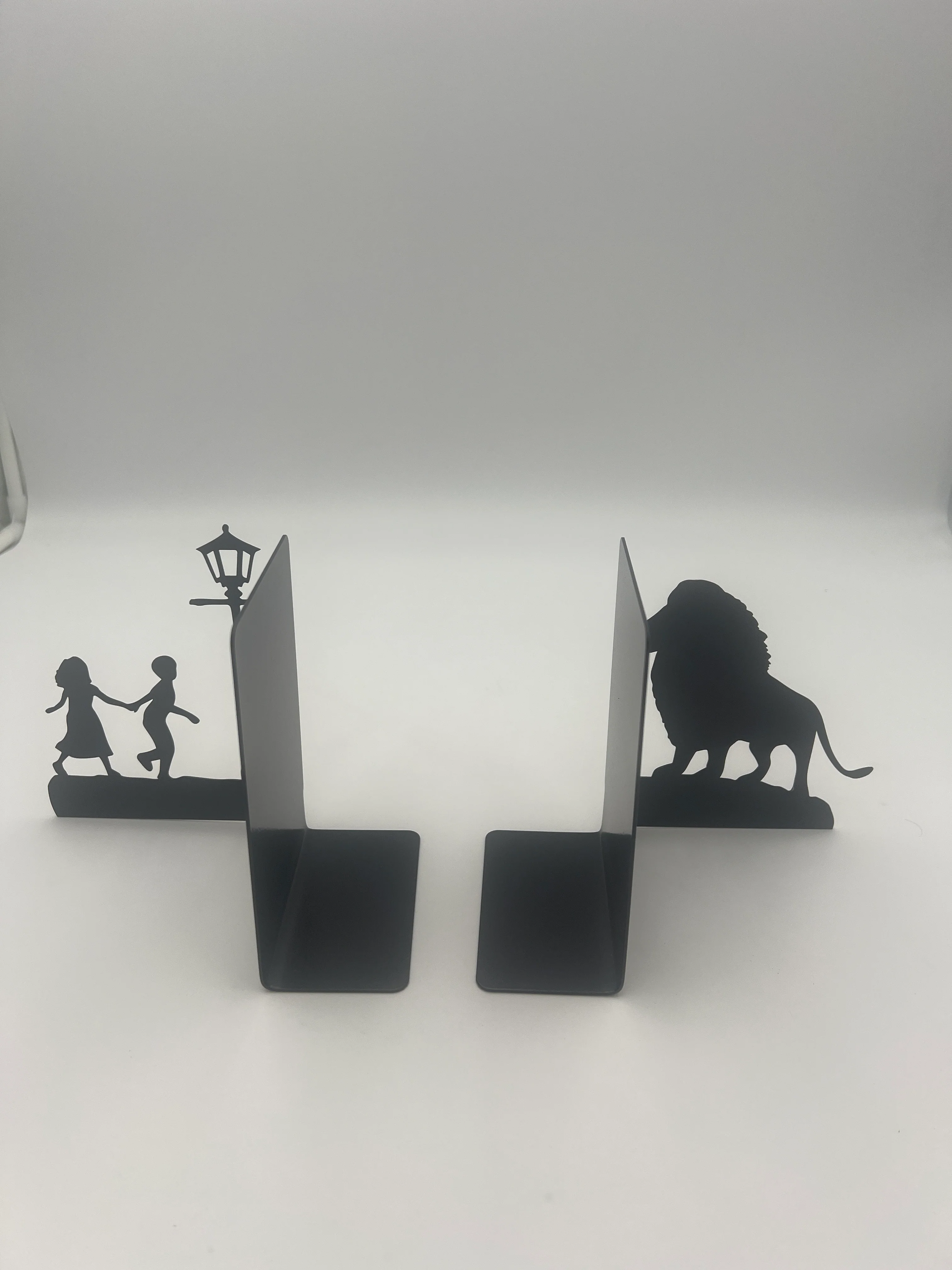 Metal Lion in the Wardrobe Bookends - Image 2