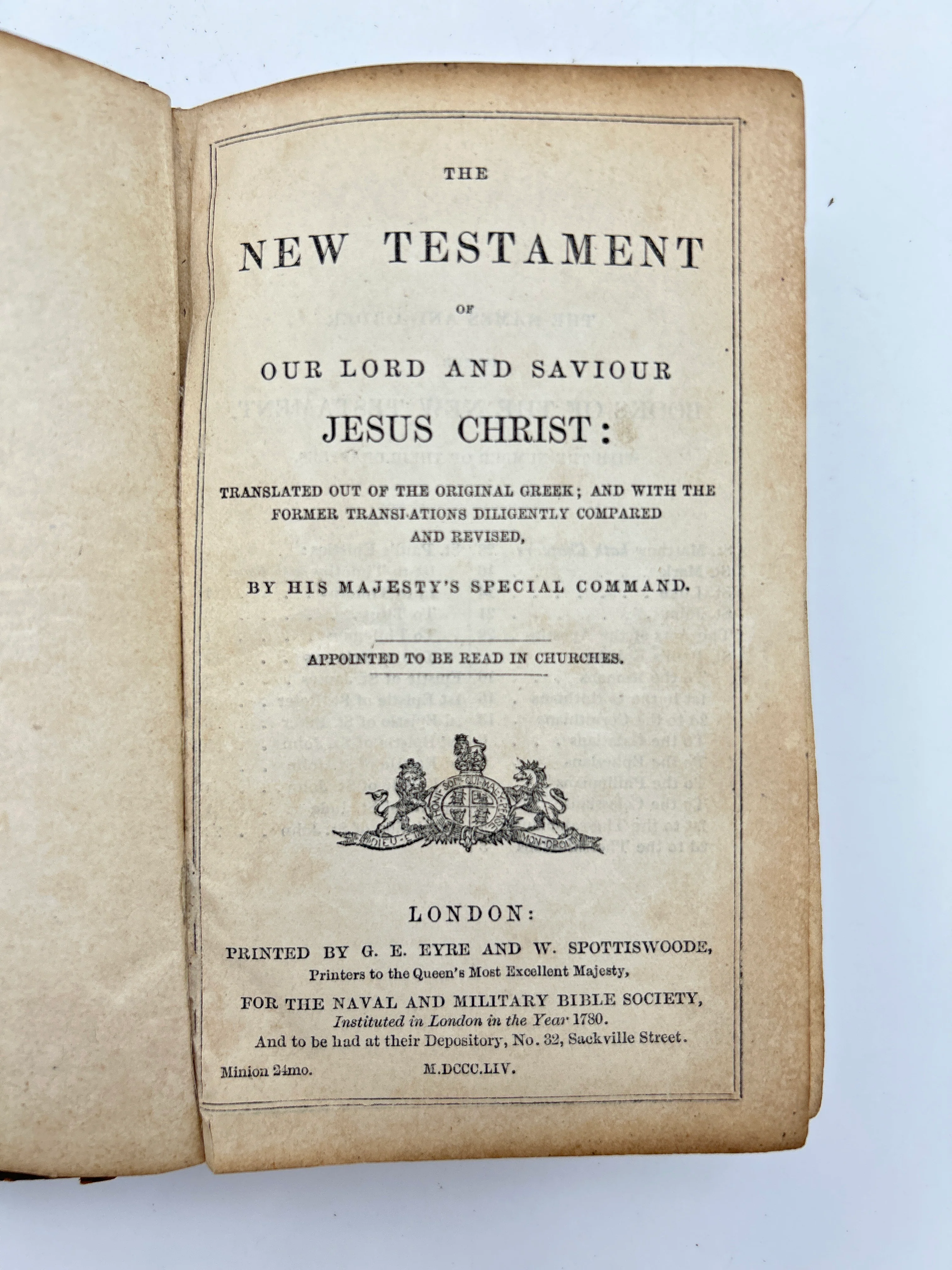 Naval and Military Bible Society Bible - Image 3
