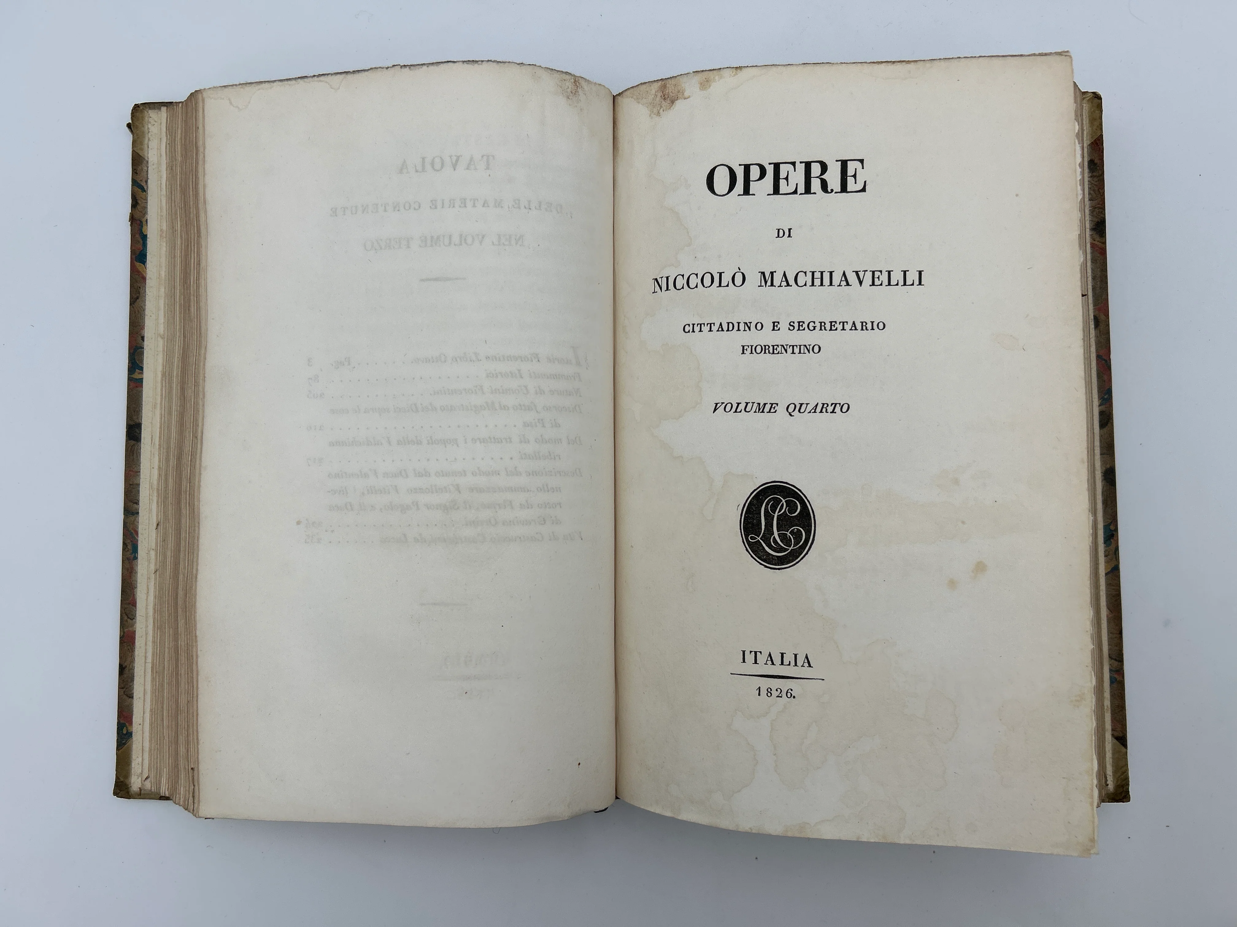 Opere di Niccolo Machiavelli in Five Volumes - Image 11